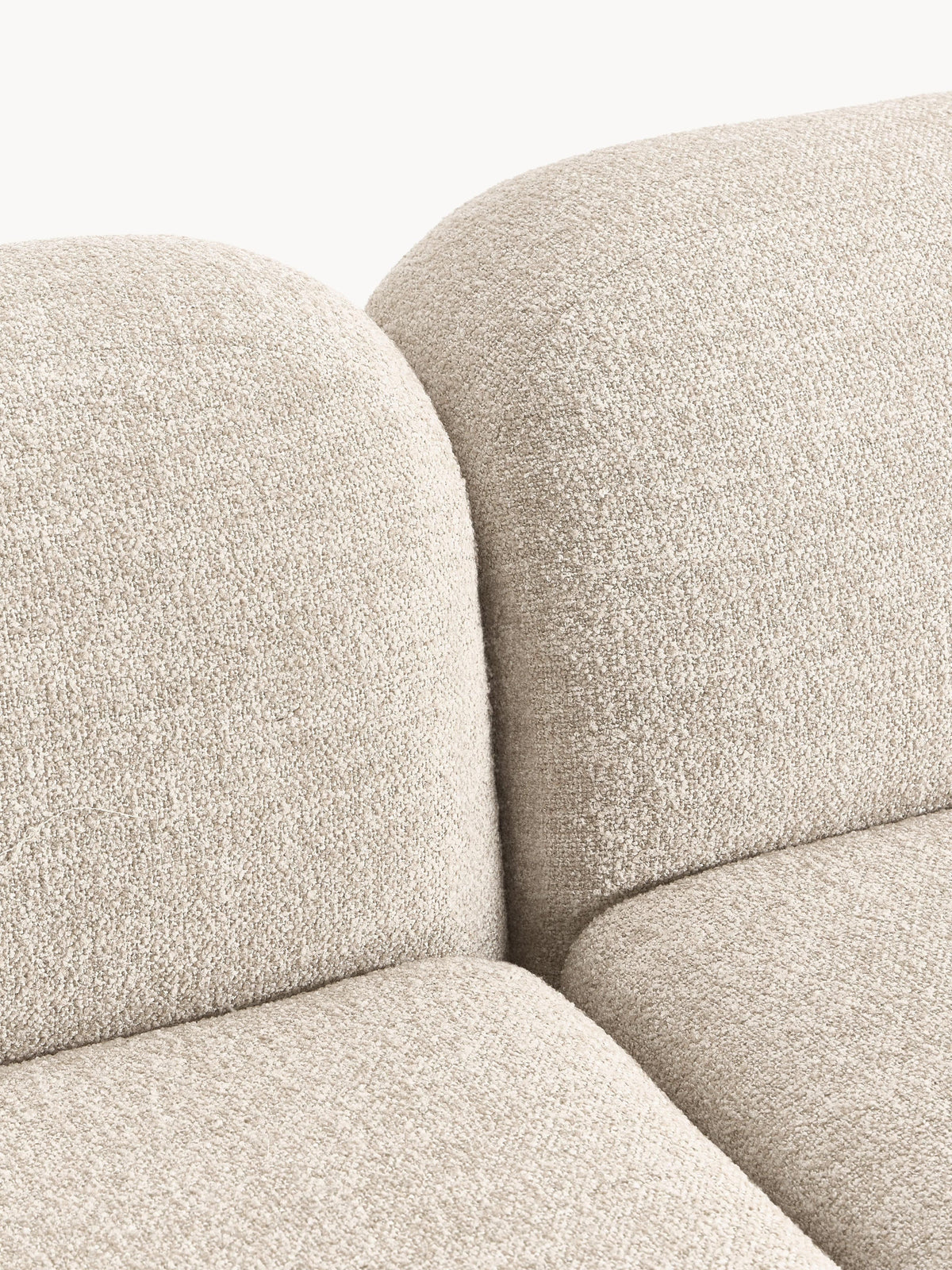 Wolke XL Modular Bouclé Corner Sofa with Chaise End