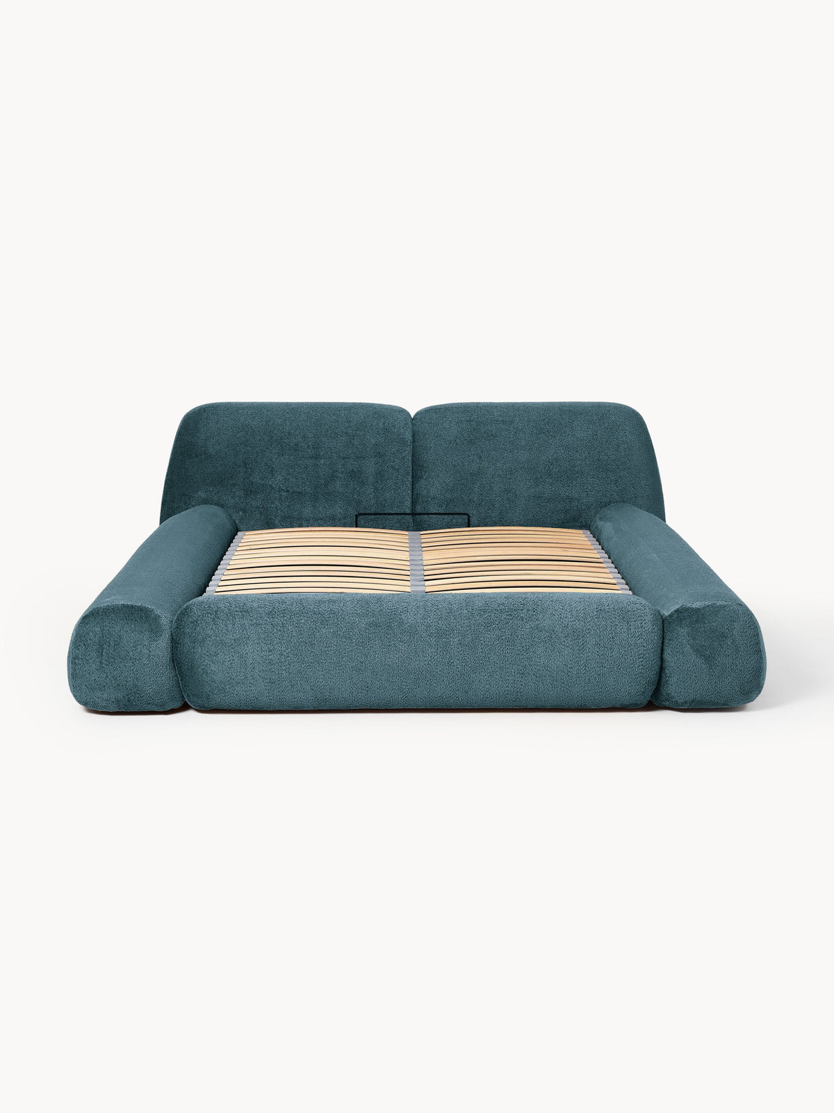 Wolke Upholstered Teddy Bouclé Bed with Storage