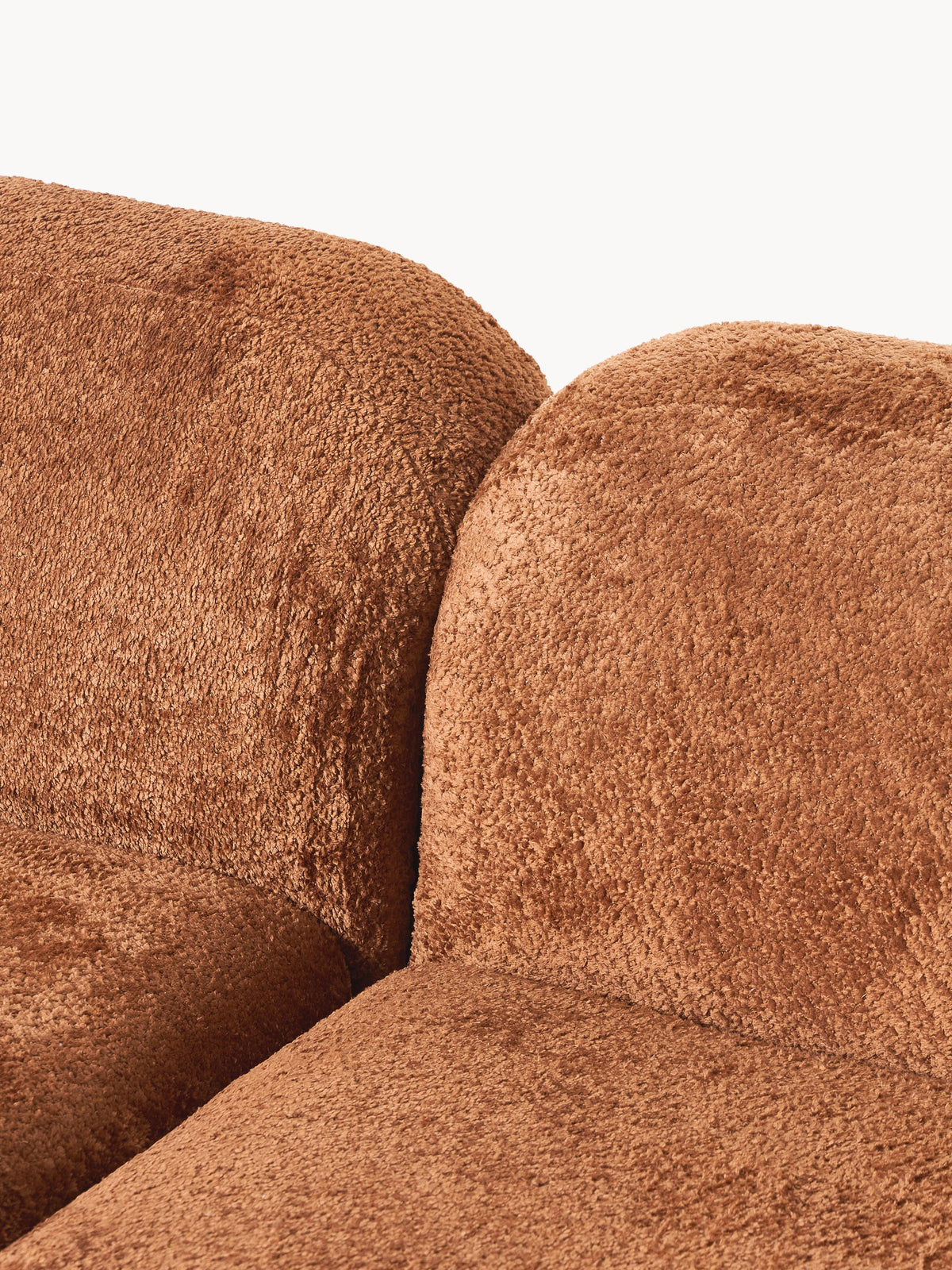 Wolke Modular Teddy Bouclé Corner Sofa (4-seater) with Chaise End