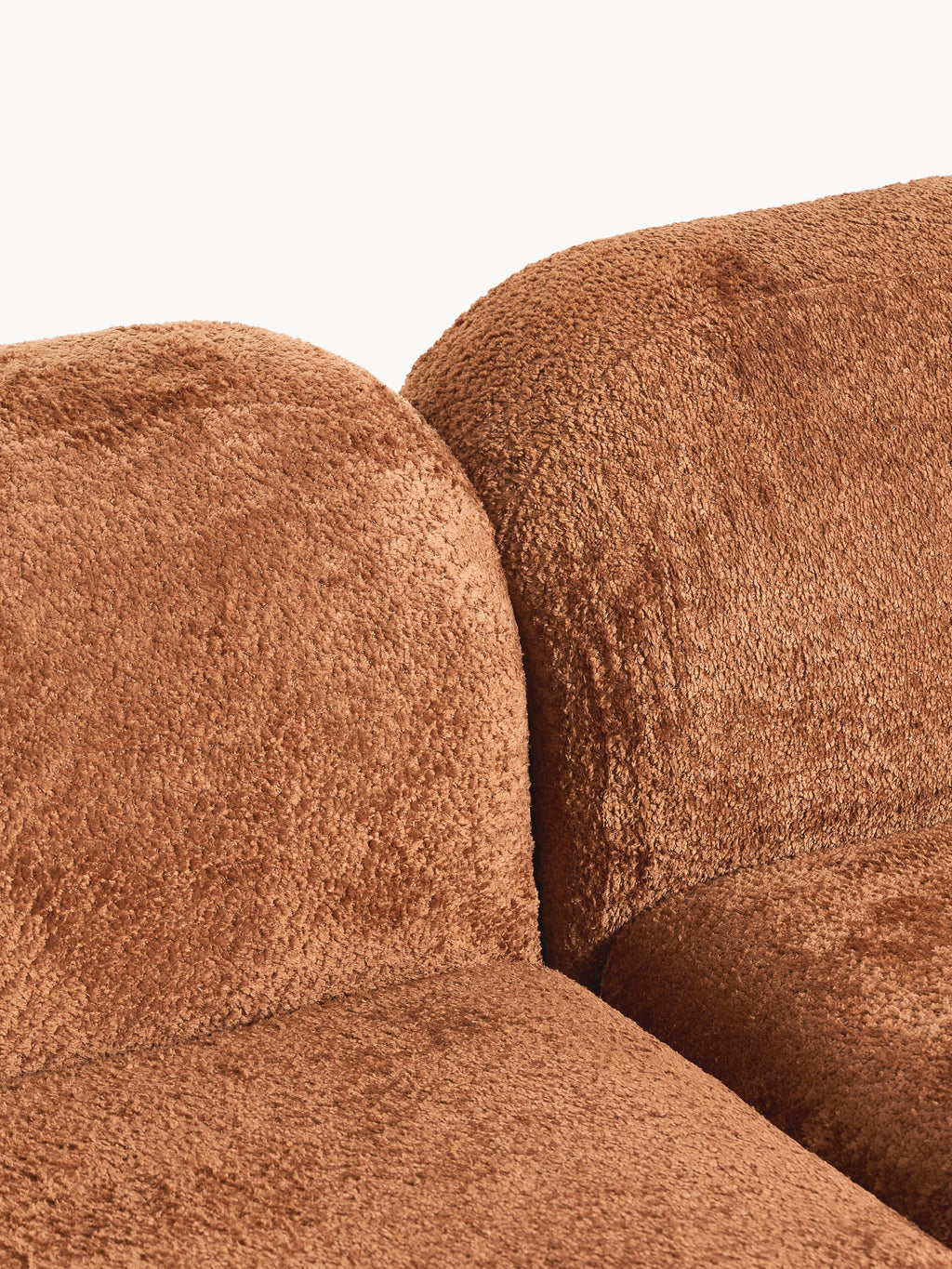 Wolke Modular Teddy Bouclé Corner Sofa (4-seater) with Chaise End