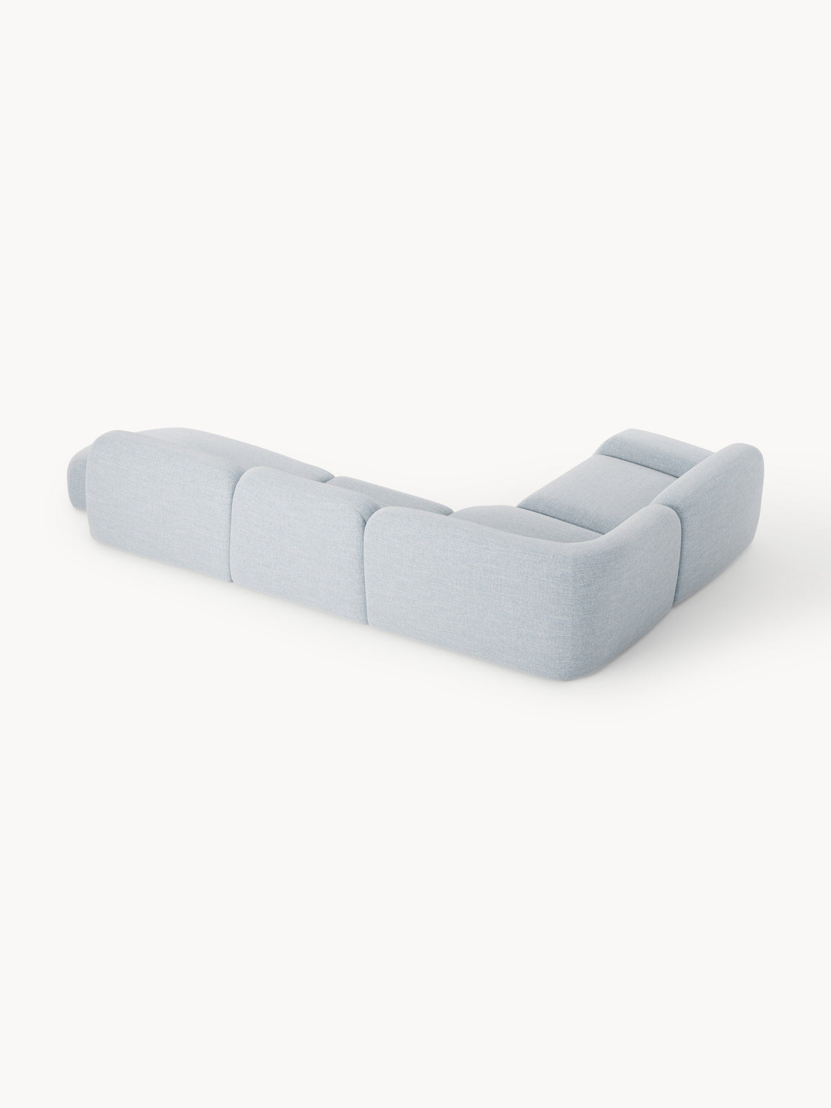 Wolke XL Modular Bouclé Corner Sofa with Chaise End