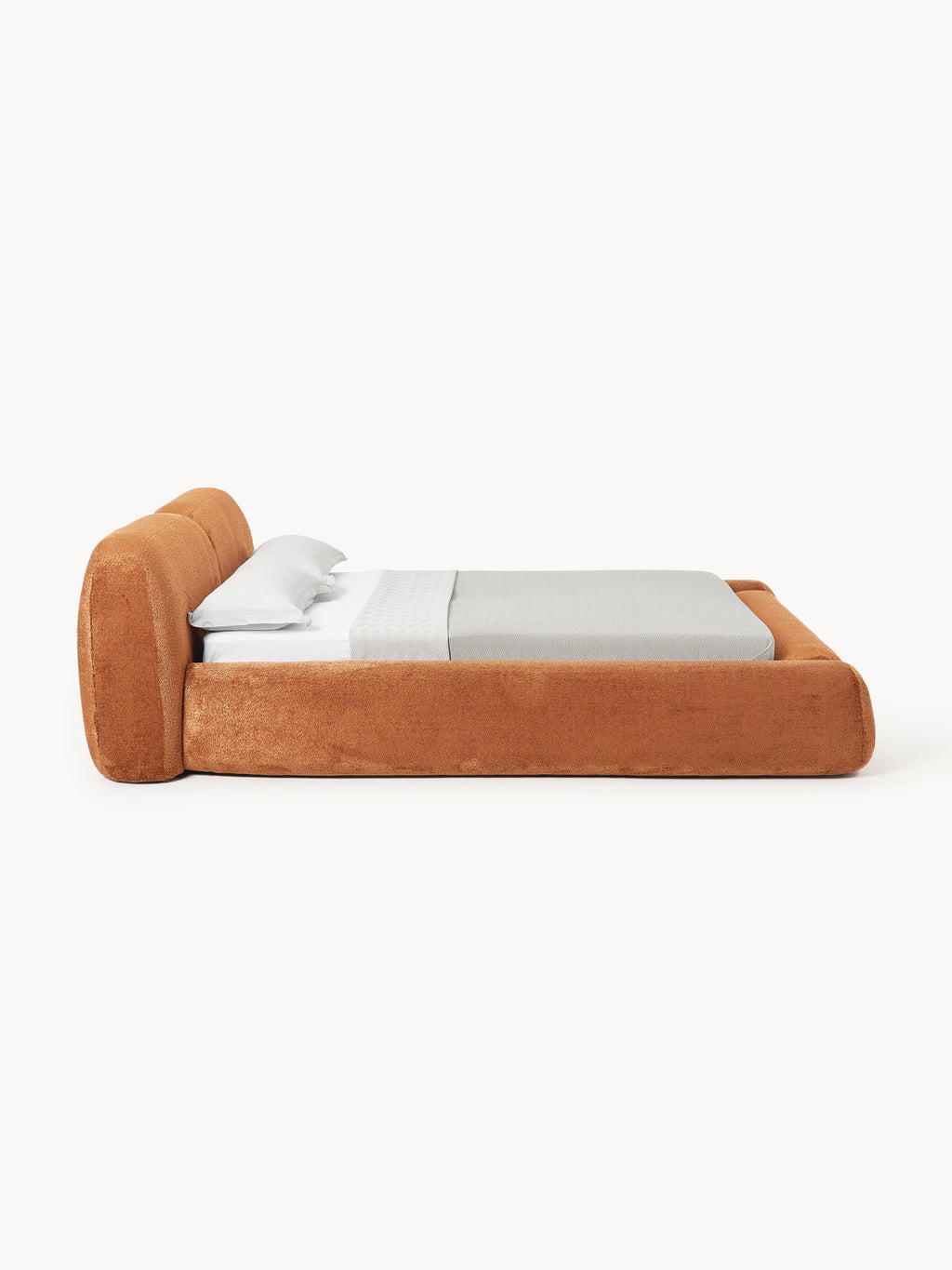 Wolke Upholstered Teddy Bouclé Bed with Storage