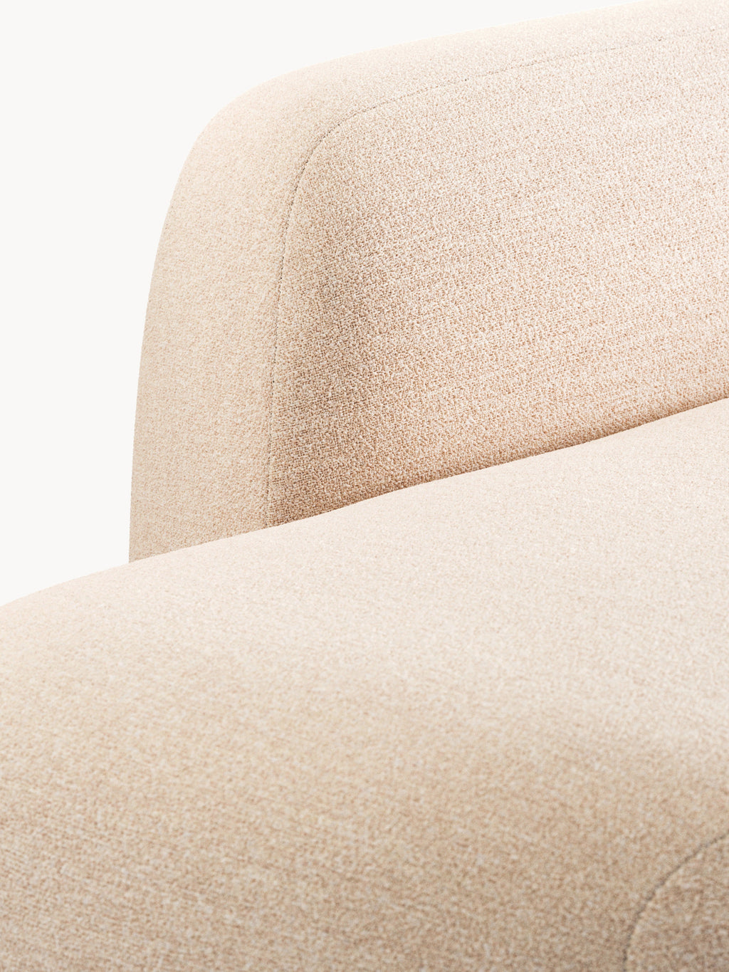 Wolke Bouclé Sofa (2-seater) with Chaise End