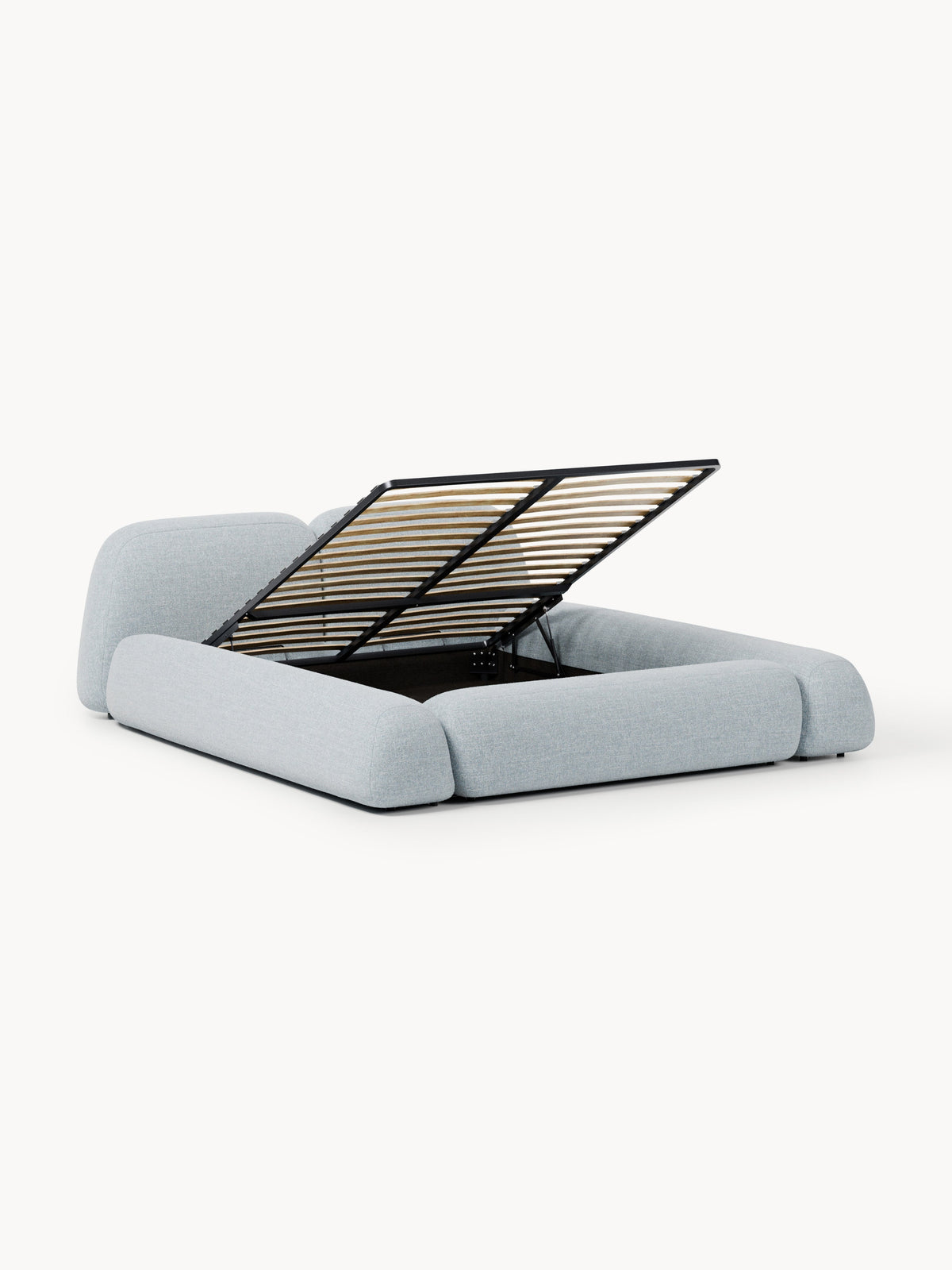 Wolke Upholstered Bouclé Bed with Storage