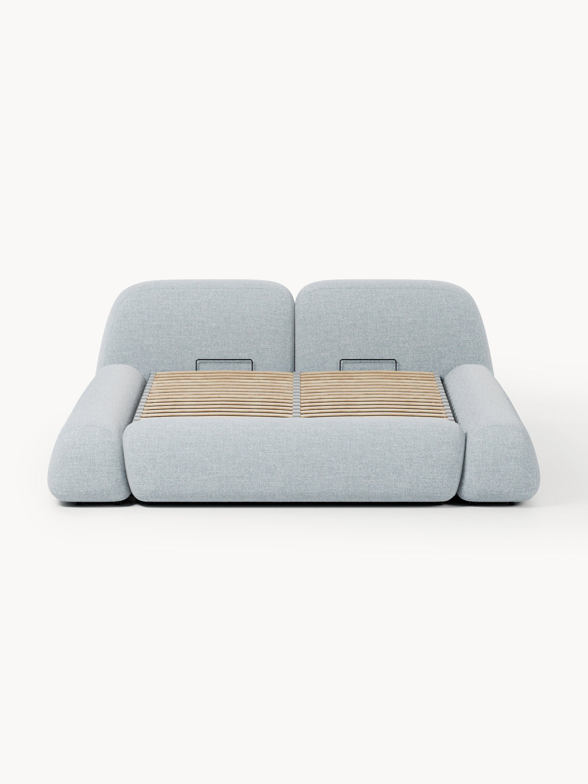 Wolke Upholstered Bouclé Bed with Storage