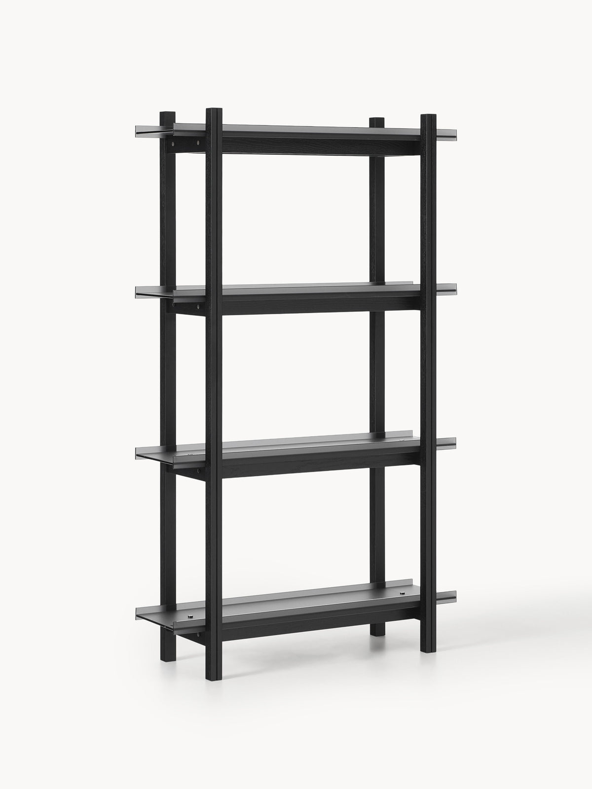 Gallery image 1 - Large Oak Shelving Unit Alex with Glass Shelves