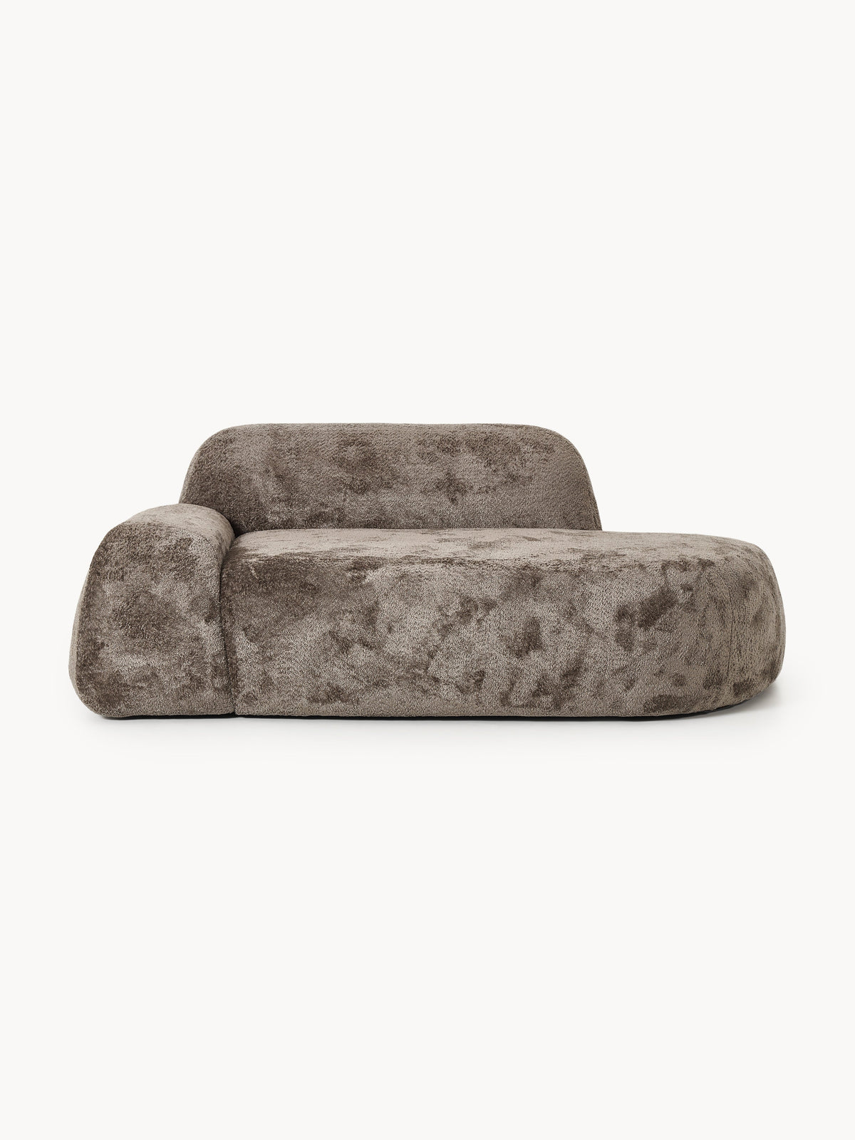 Gallery image 1 - Teddy Bouclé Sofa Wolke (2-seater) with Chaise End