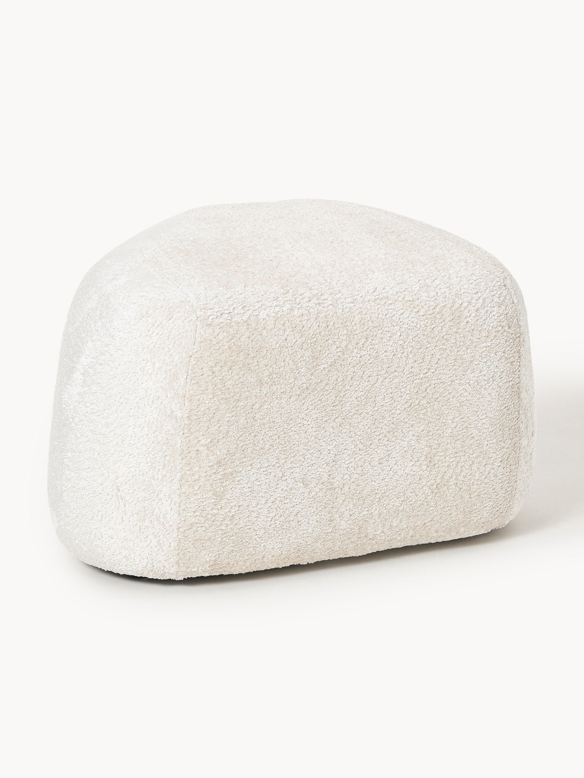 Wolke Oval Teddy Bouclé Ottoman