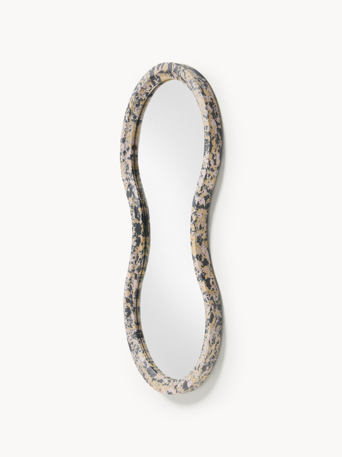 Elara Wall Mirror with Engineered Marble Frame
