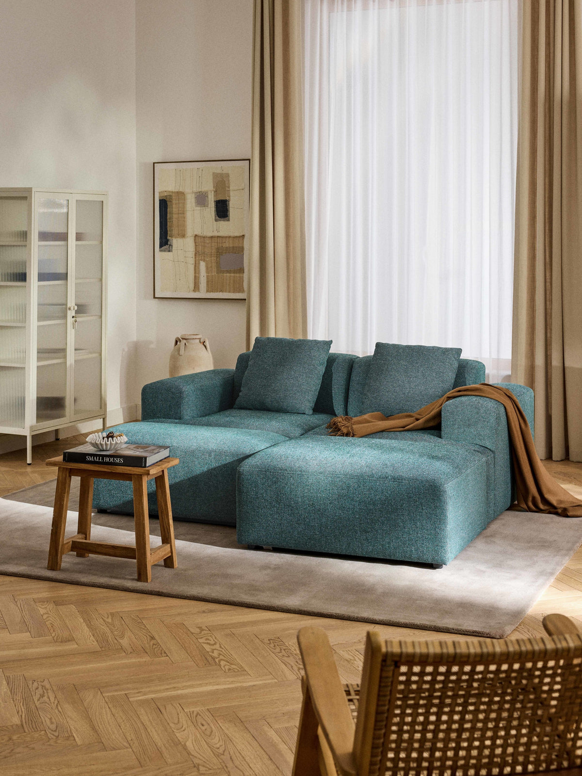 Melva Ottoman, W 99 x D 72 cm