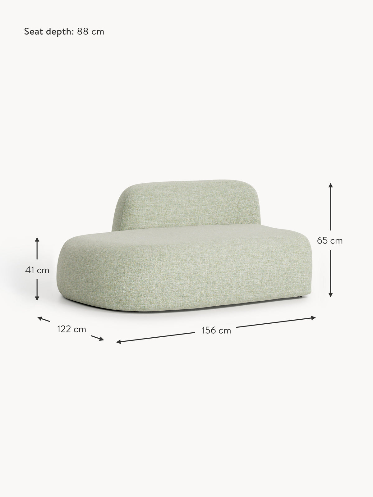 Wolke Bouclé Chaise Module