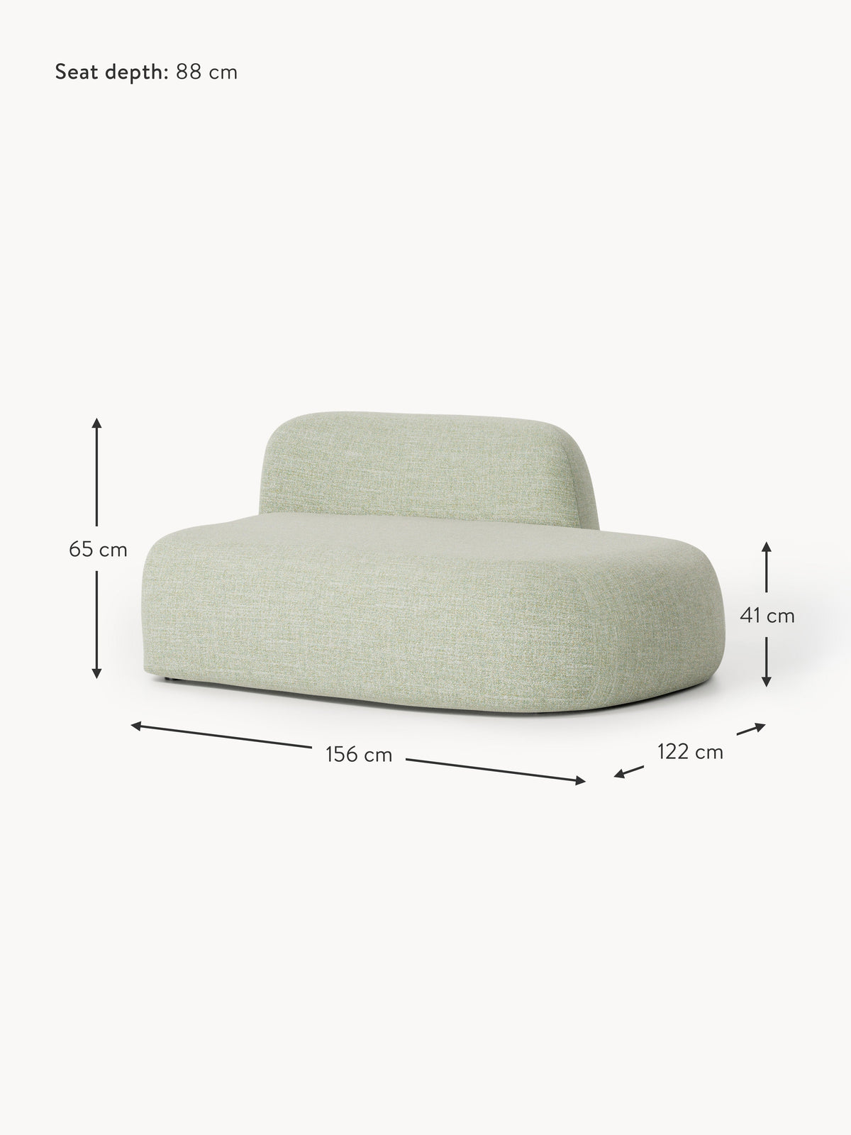 Wolke Bouclé Chaise Module