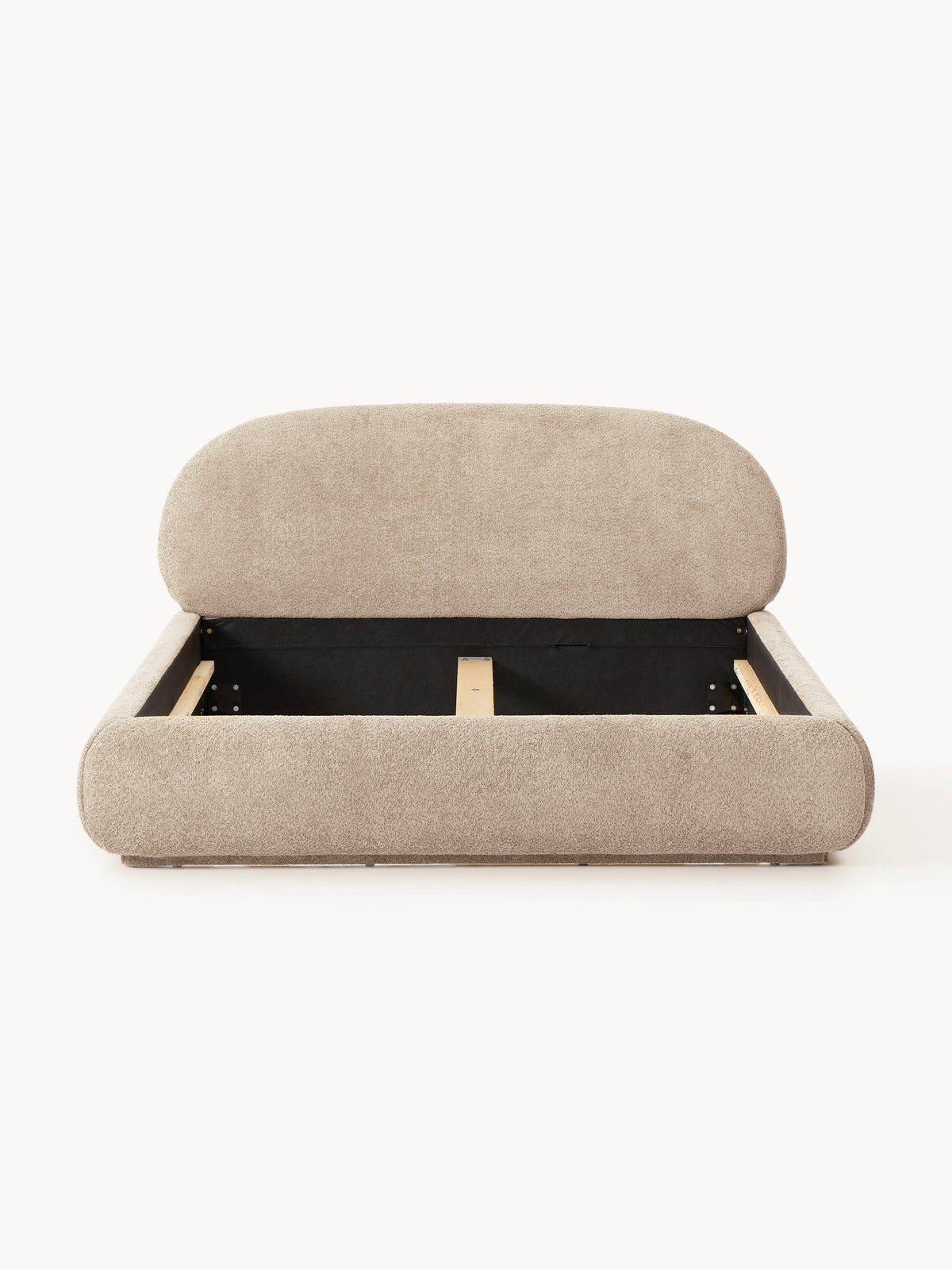 Alba Upholstered Teddy Bouclé Bed