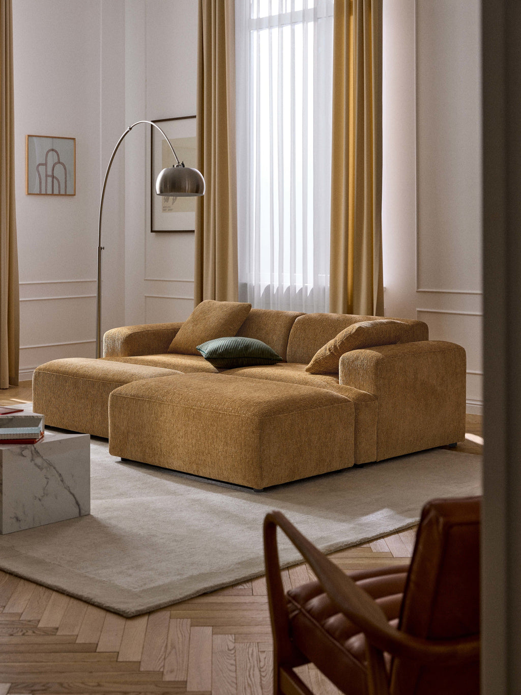Melva XL Ottoman, W 116 x D 72 cm