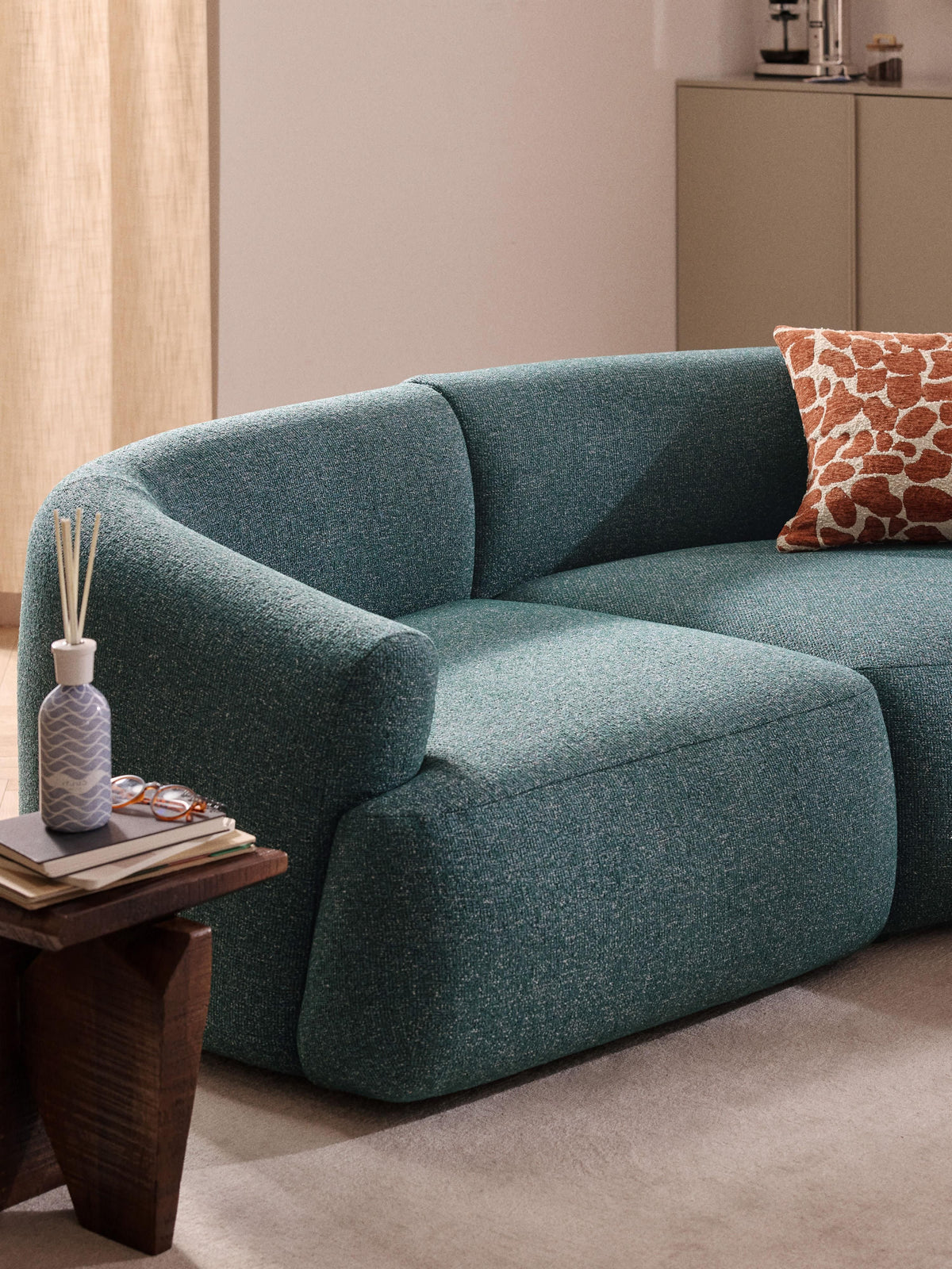 Sofia Modular Bouclé Corner Sofa (4-seater)
