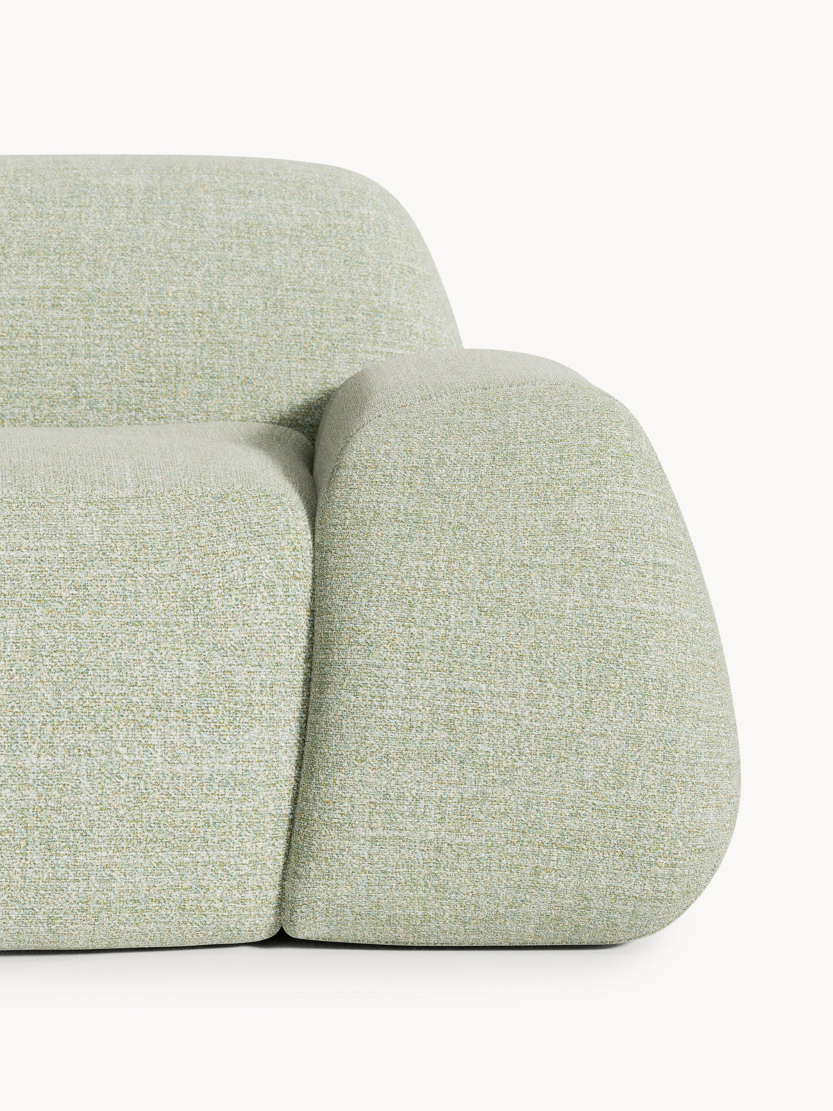 Wolke XL Modular Bouclé Corner Sofa with Chaise End