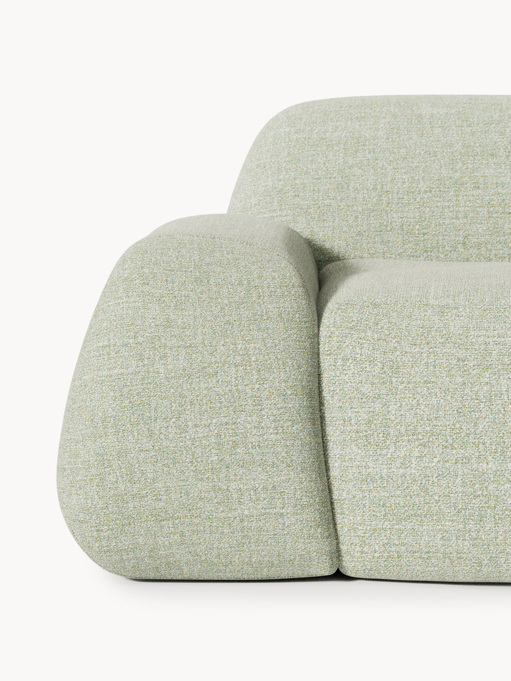 Wolke XL Modular Bouclé Corner Sofa with Chaise End