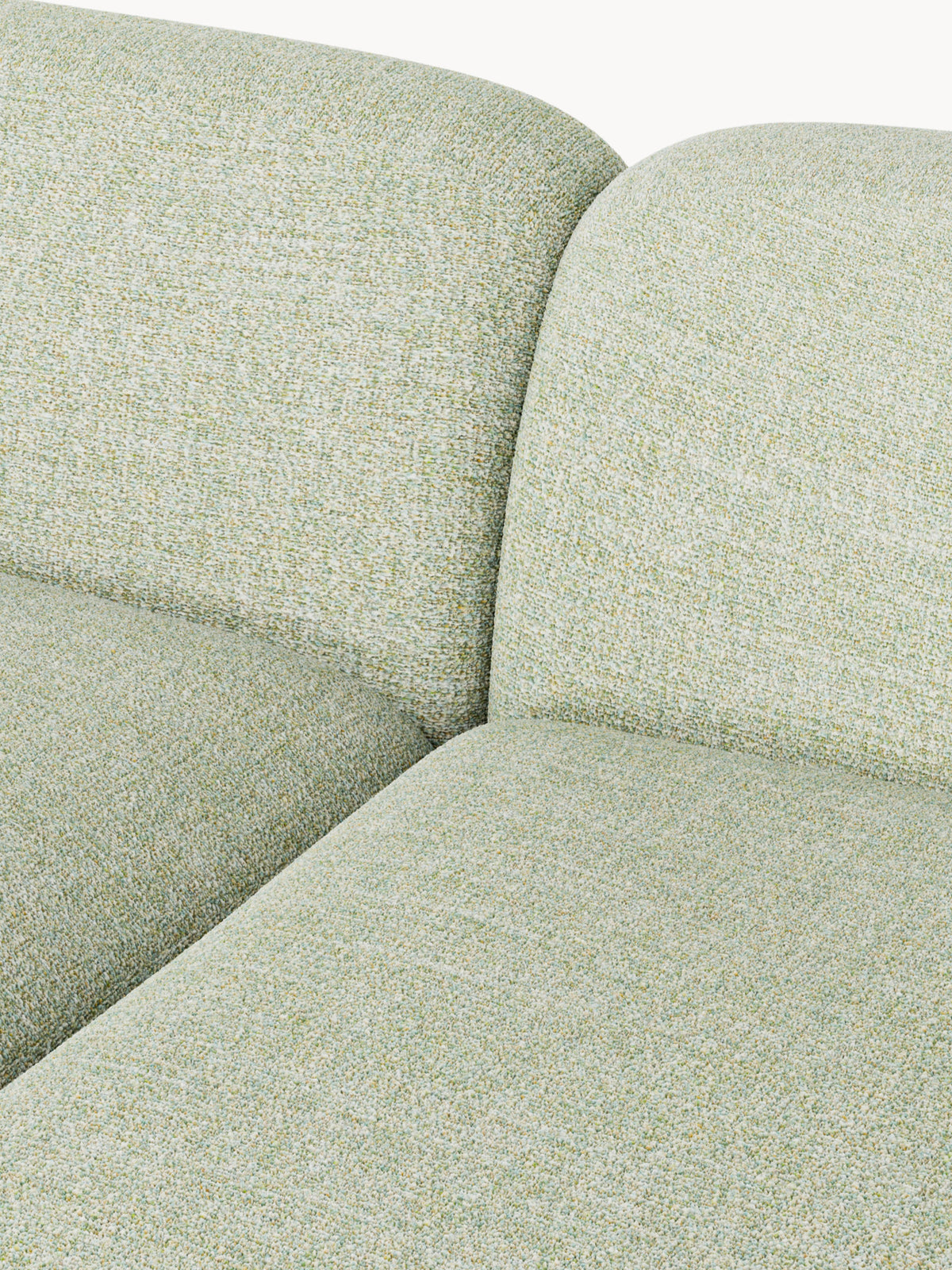 Wolke XL Modular Bouclé Corner Sofa with Chaise End