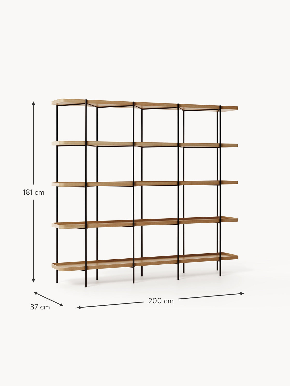 Renee Large Wooden Shelving Unit