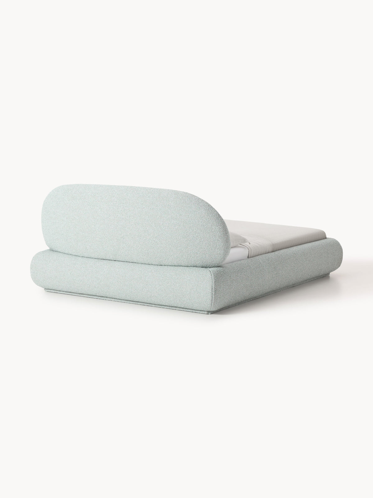 Alba Upholstered Bouclé Bed with Storage