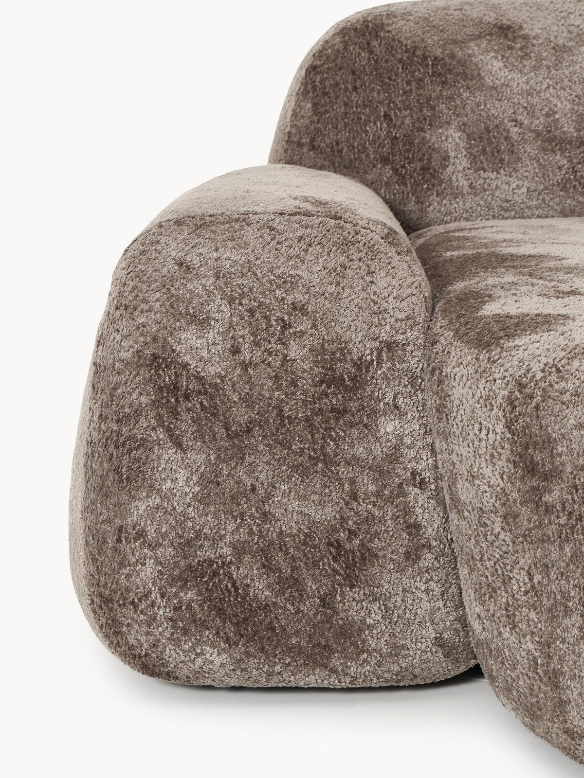 Wolke Teddy Bouclé Chaise Corner Module