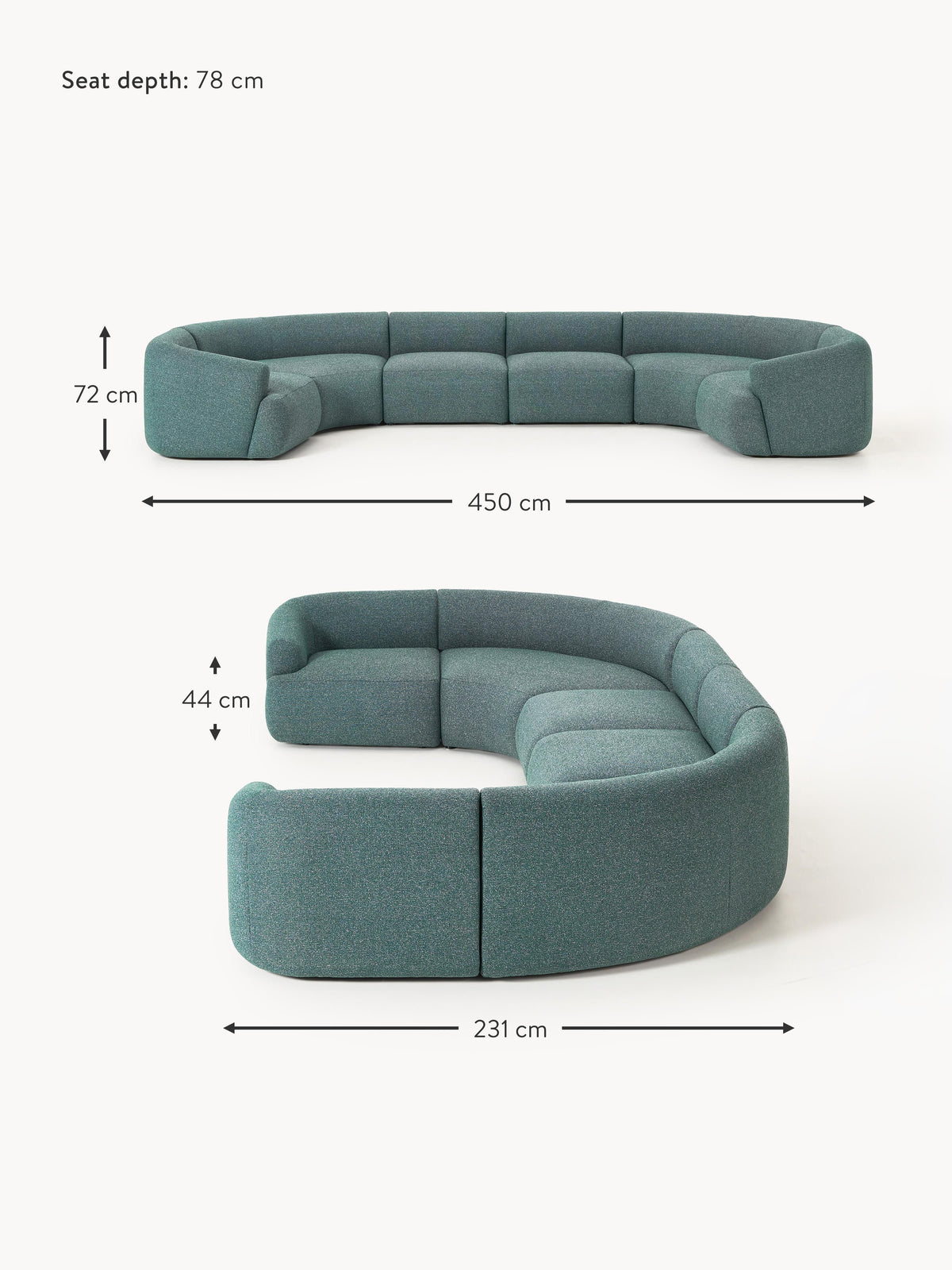 Sofia XL Modular Bouclé Sofa