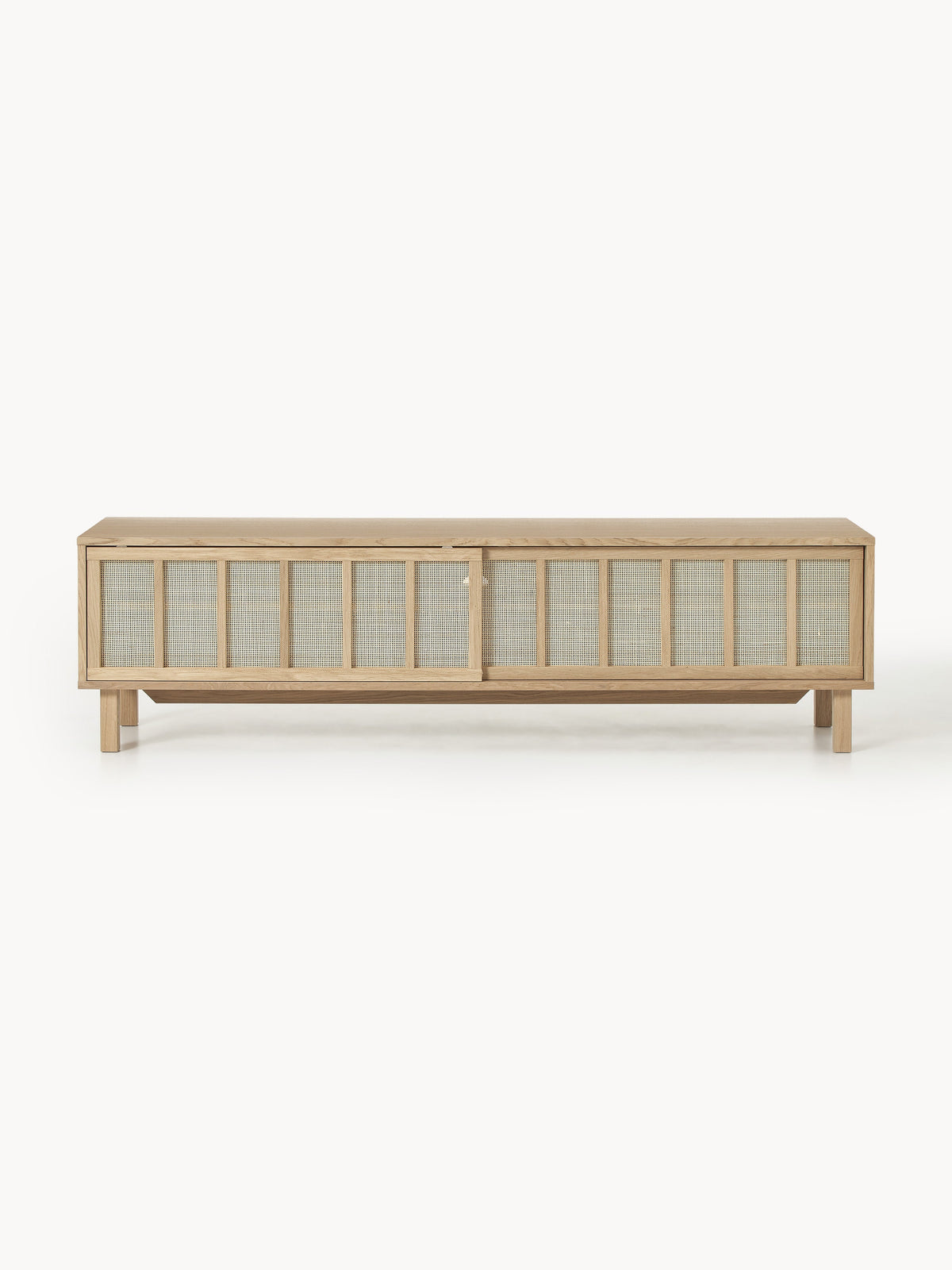 Echo TV Stand with Rattan Fronts