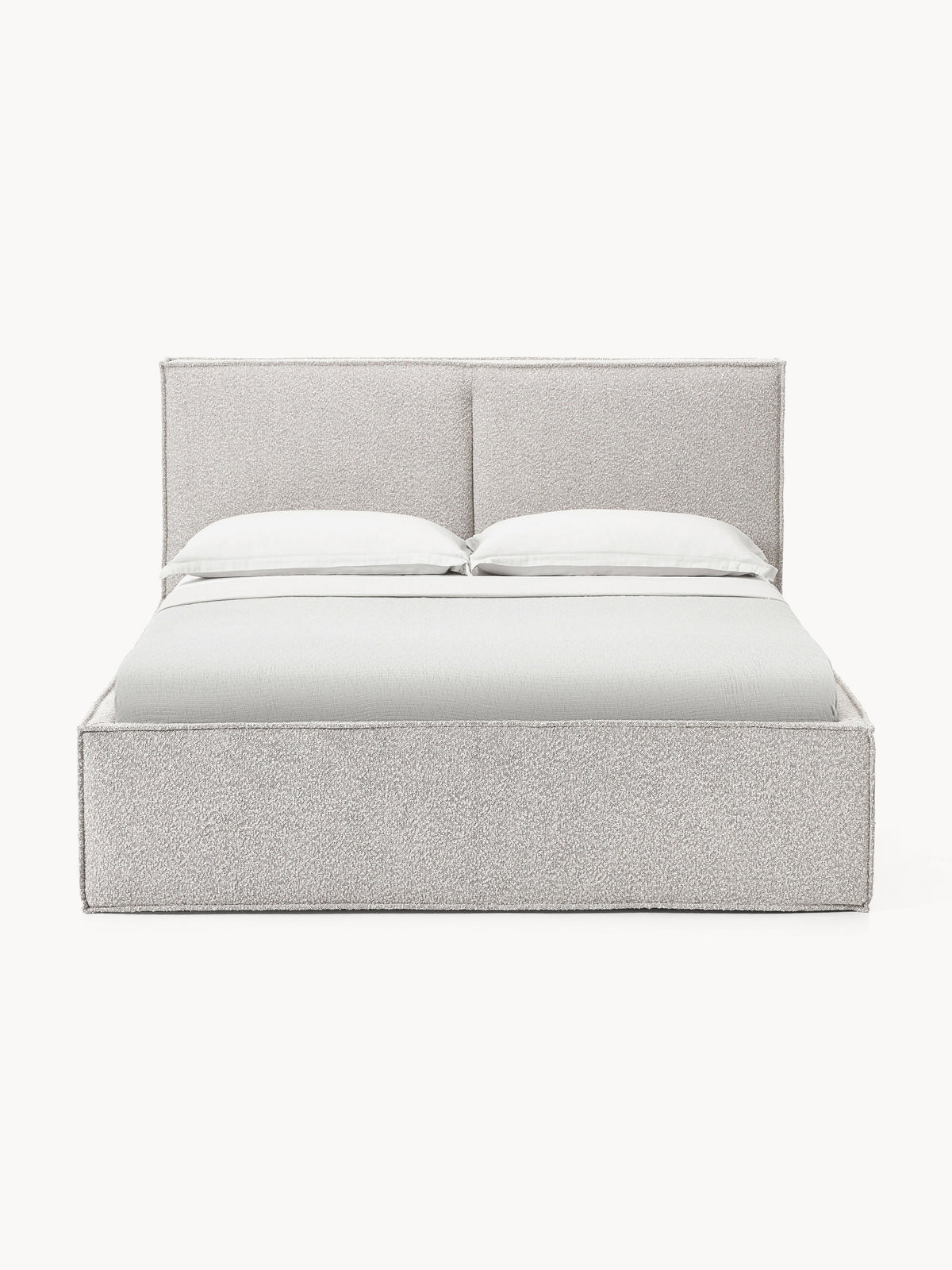 Dream Upholstered Bouclé Bed with Storage