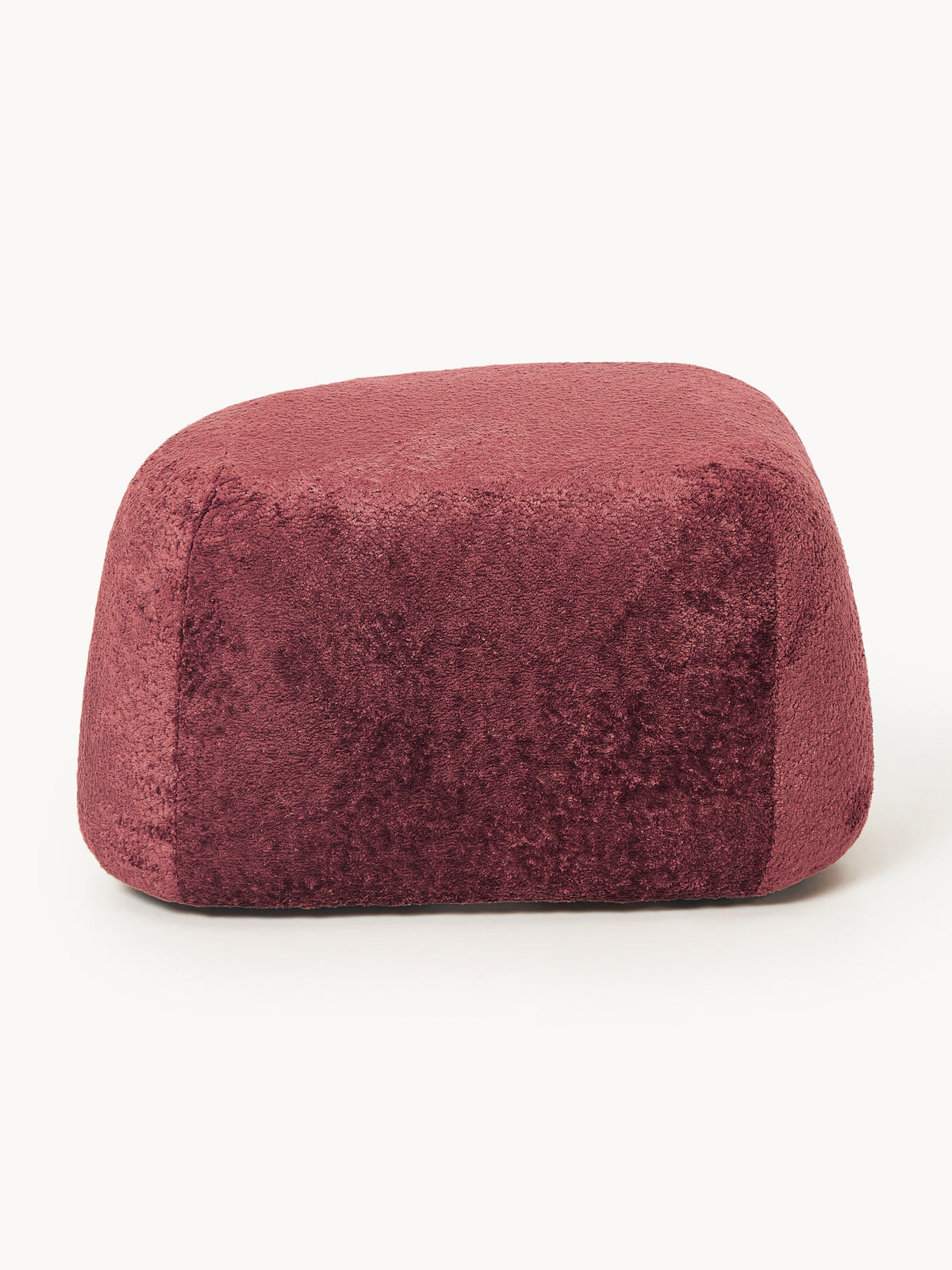 Wolke Oval Teddy Bouclé Ottoman