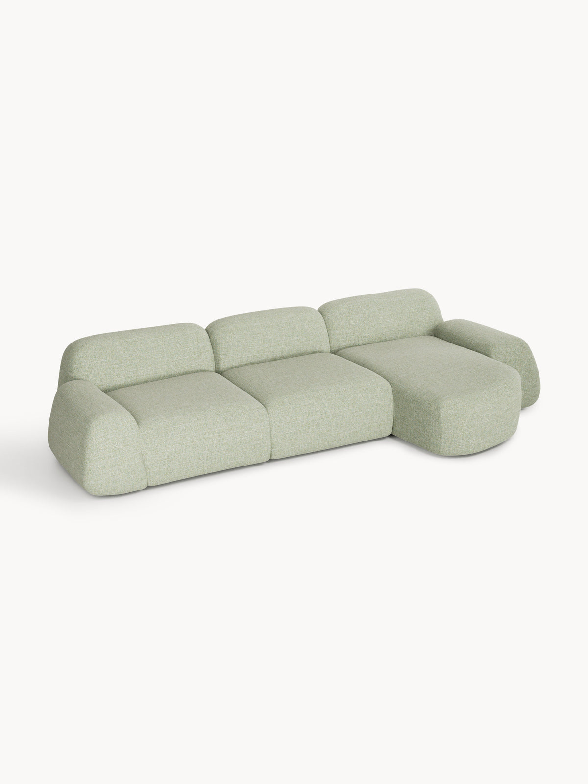 Wolke Modular Bouclé Corner Sofa (4-seater)