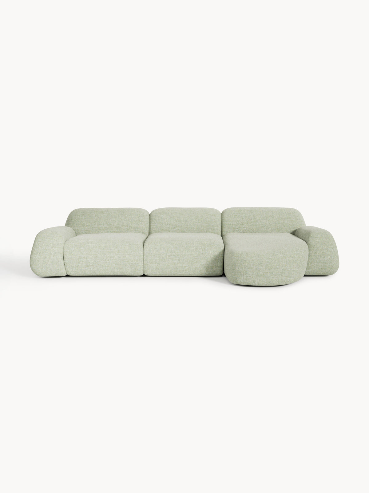 Gallery image 1 - Modular Bouclé Corner Sofa Wolke (4-seater)