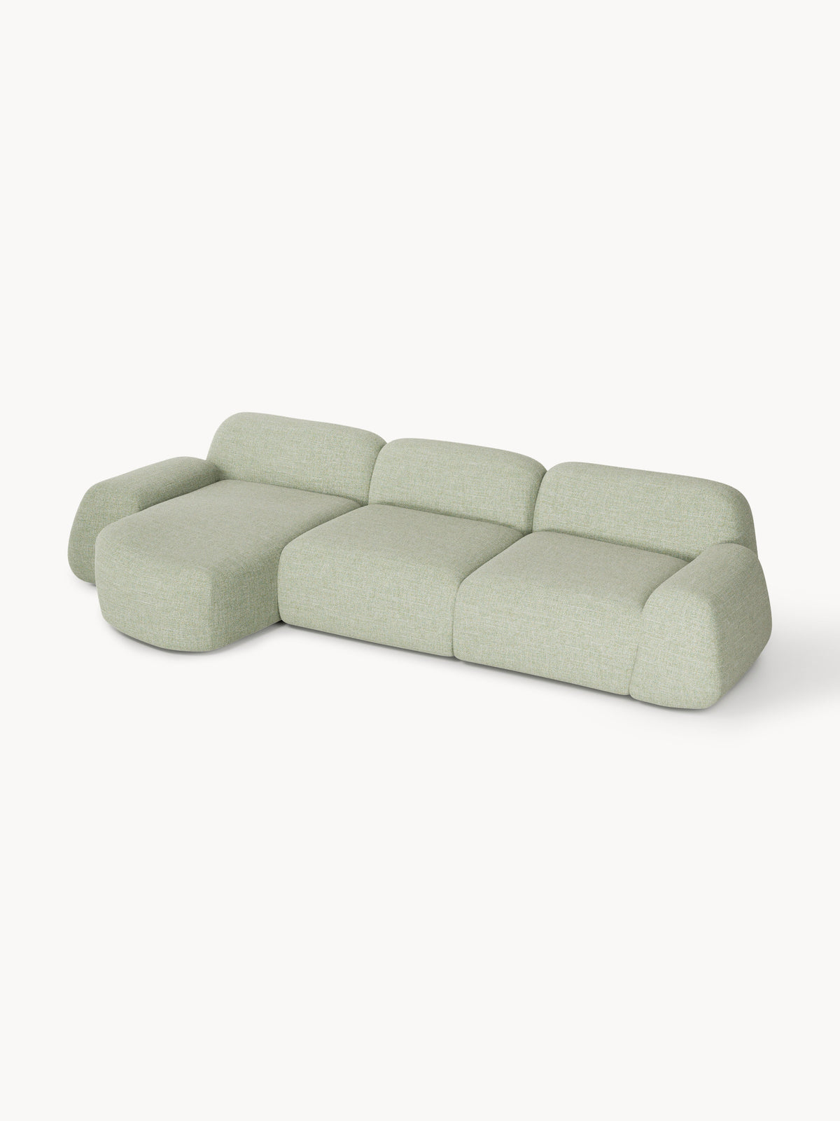 Wolke Modular Bouclé Corner Sofa (4-seater)