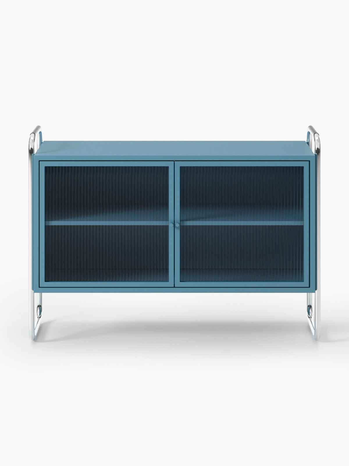 Robyn Metal Sideboard with Glass Front