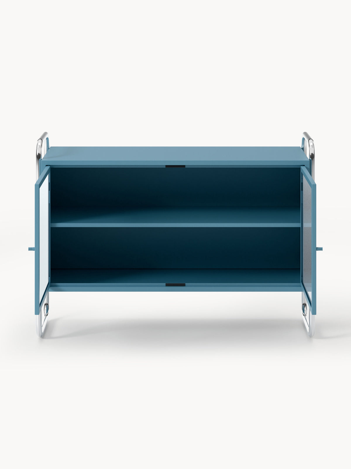 Robyn Metal Sideboard with Glass Front