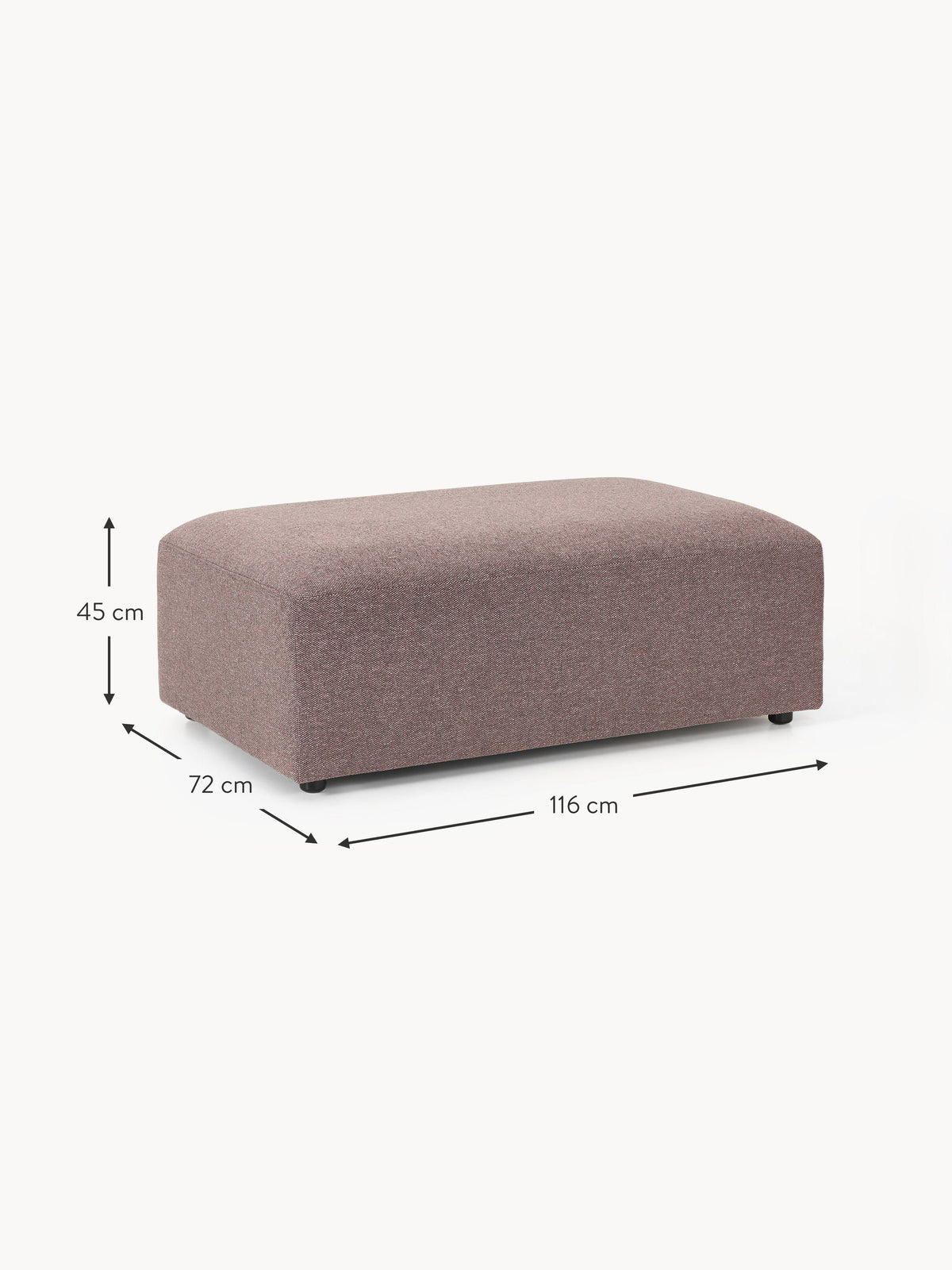 Melva XL Ottoman, W 116 x D 72 cm