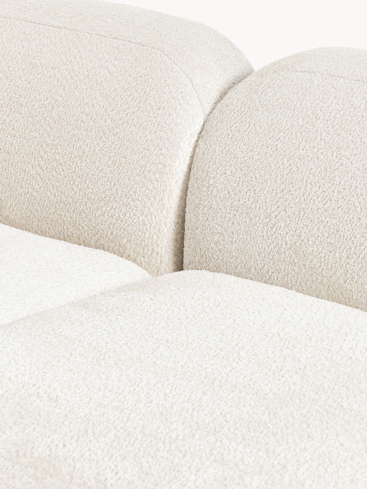 Wolke Modular Teddy Bouclé Corner Sofa (4-seater) with Chaise End