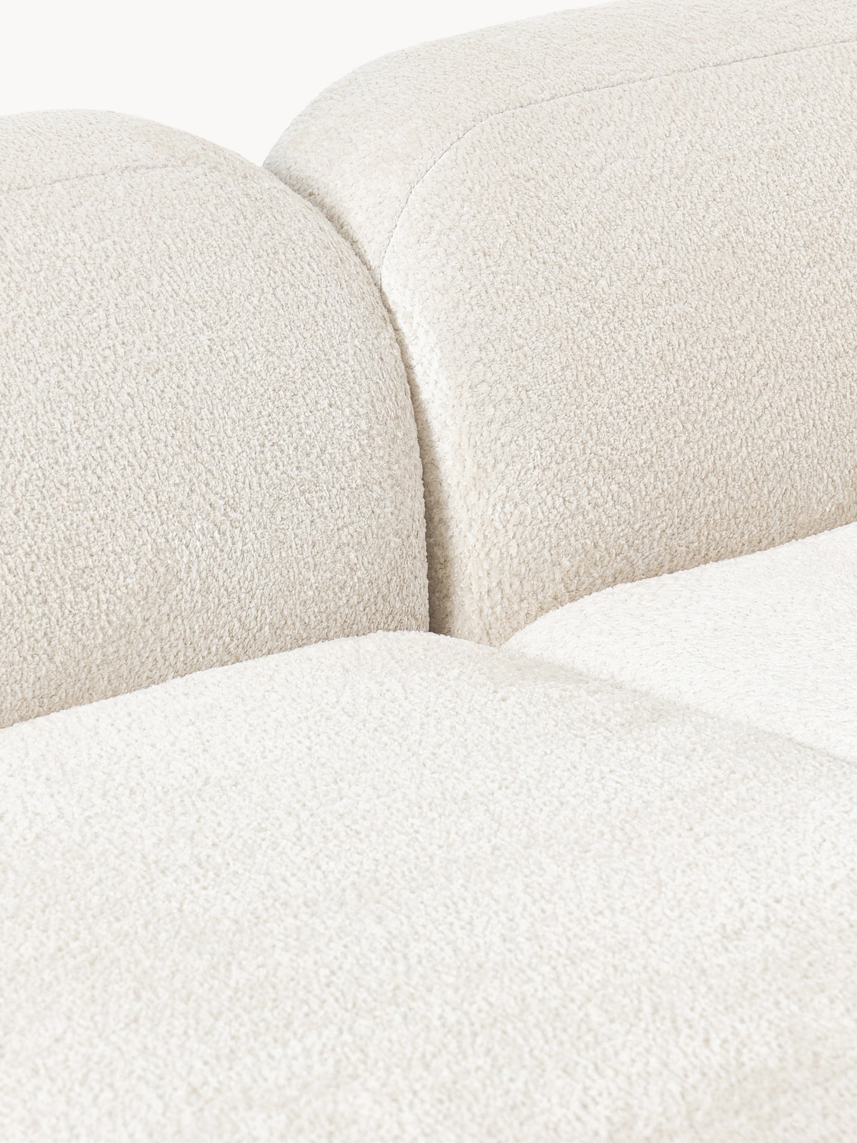 Wolke Modular Teddy Bouclé Corner Sofa (4-seater) with Chaise End