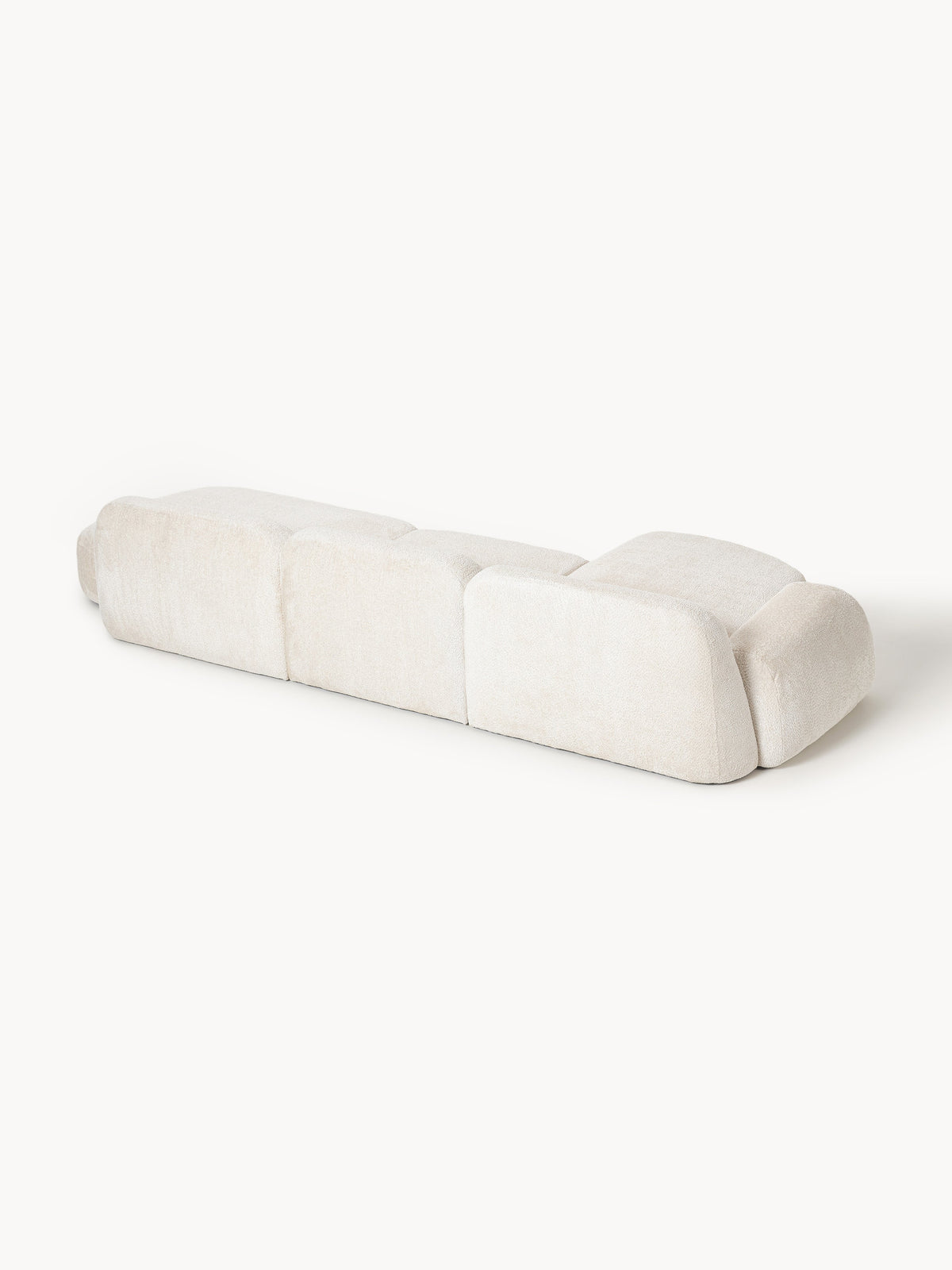Wolke Modular Teddy Bouclé Corner Sofa (4-seater) with Chaise End