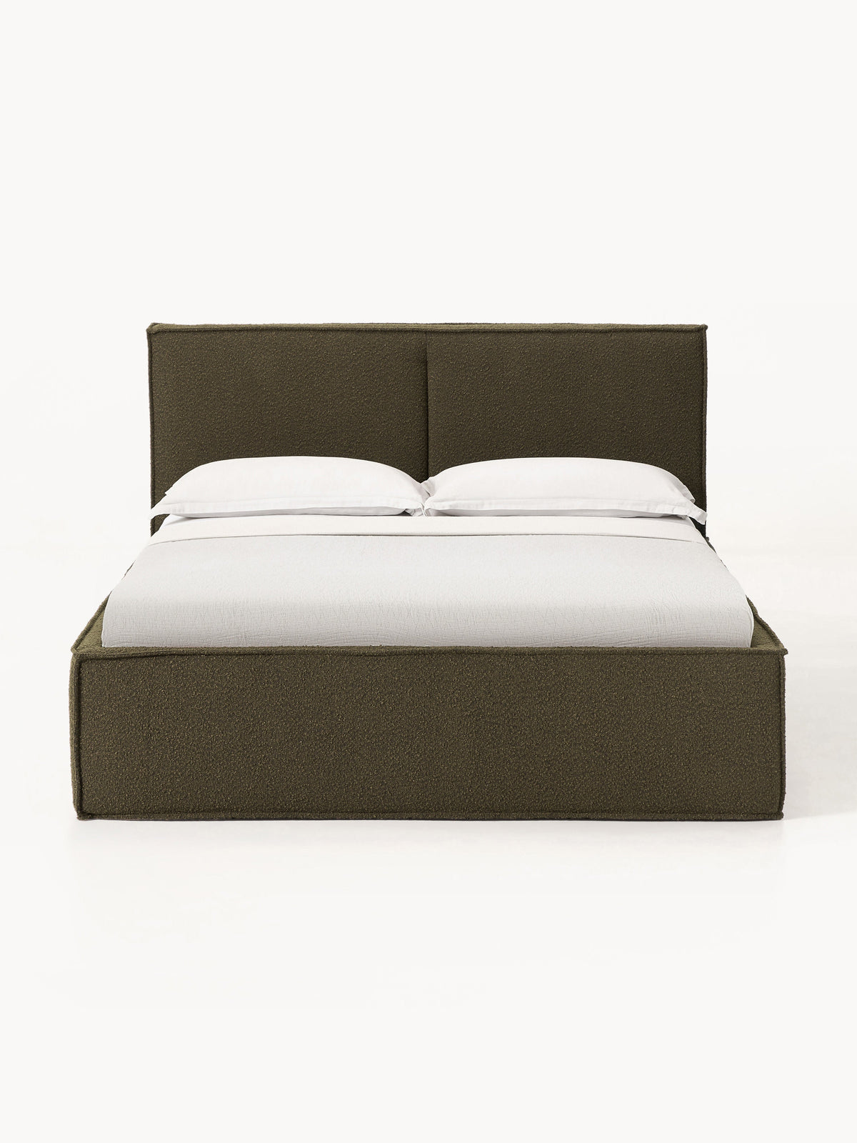 Dream Upholstered Bouclé Bed with Storage