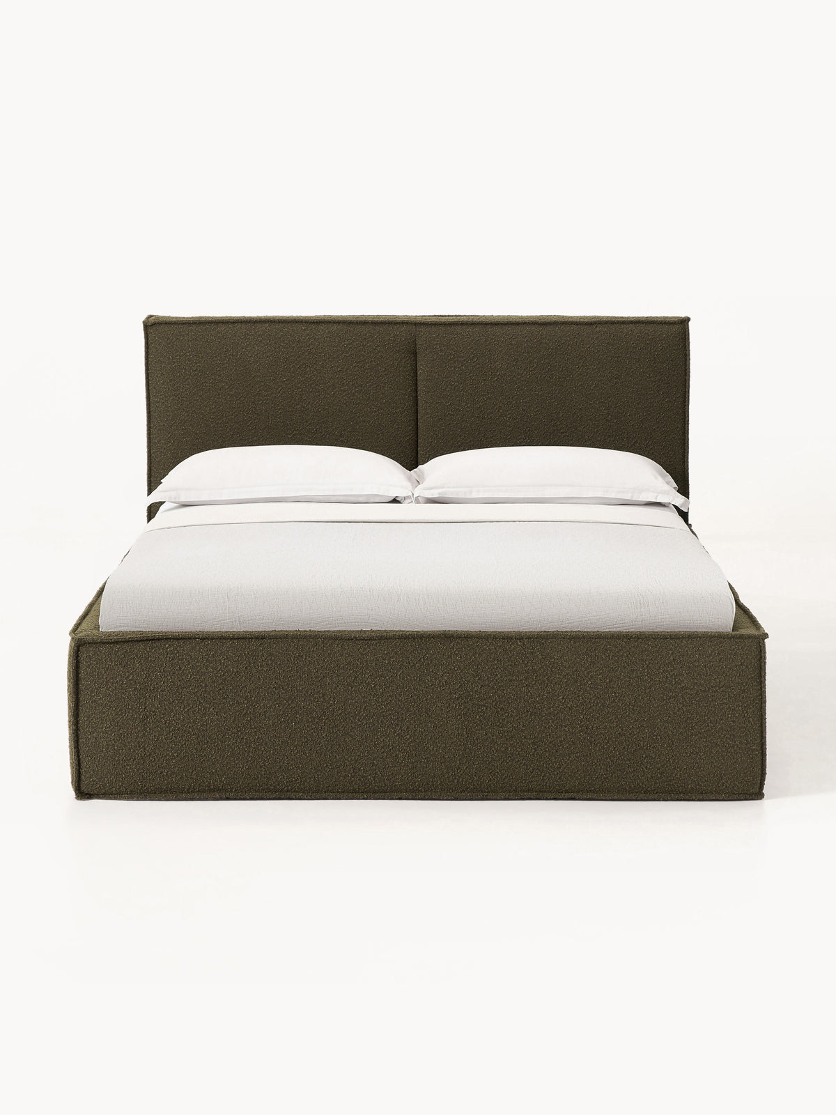 Dream Upholstered Bouclé Bed with Storage