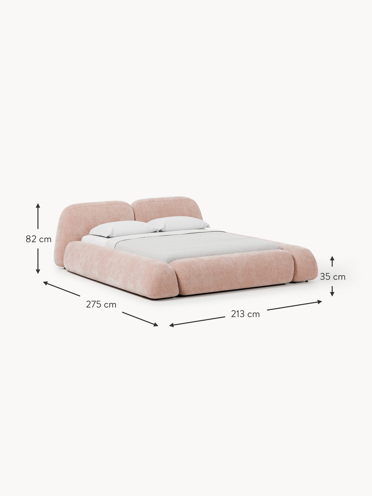 Wolke Upholstered Bed with Storage