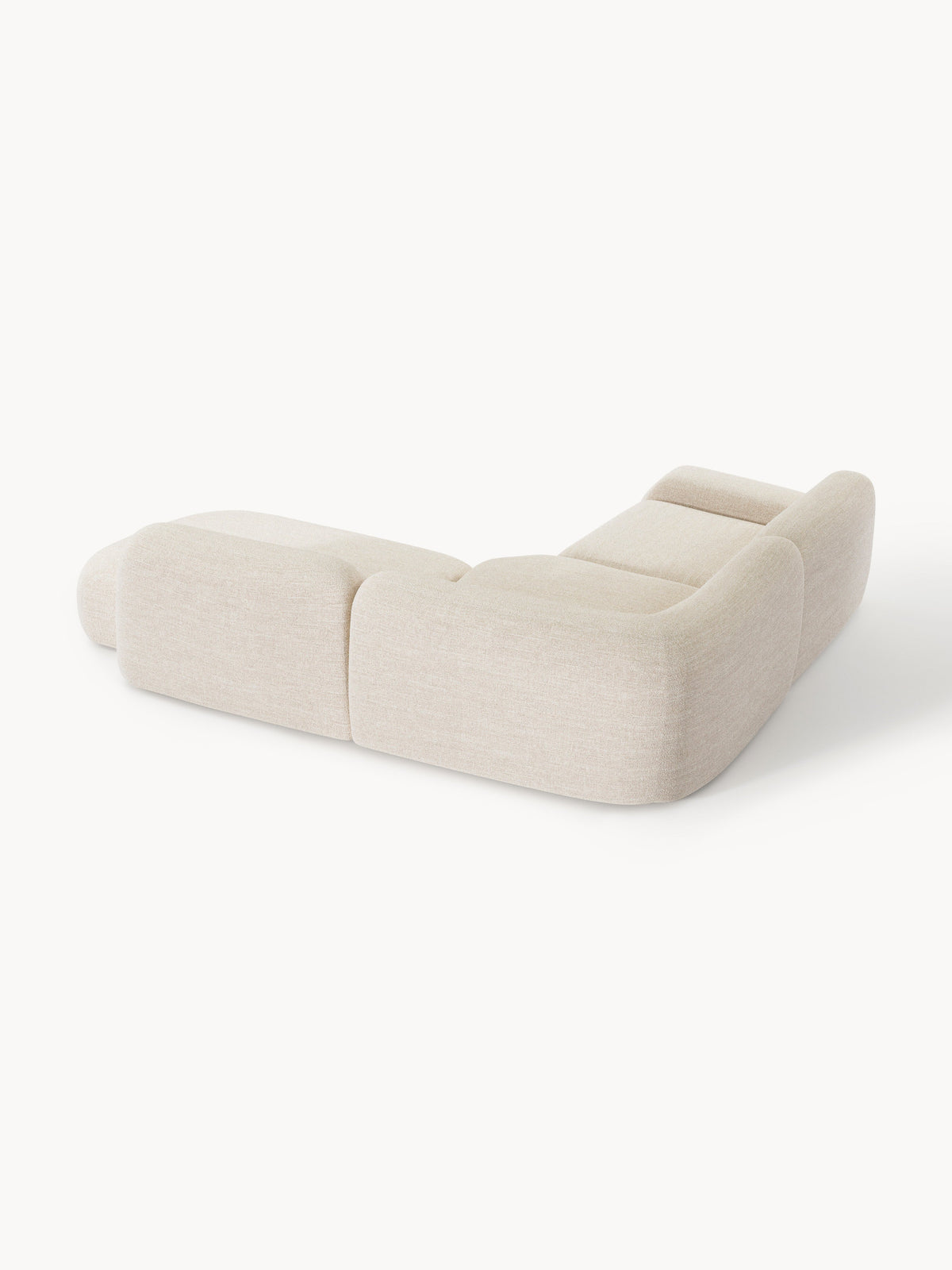Wolke Modular Bouclé Corner Sofa (4-seater) with Chaise End