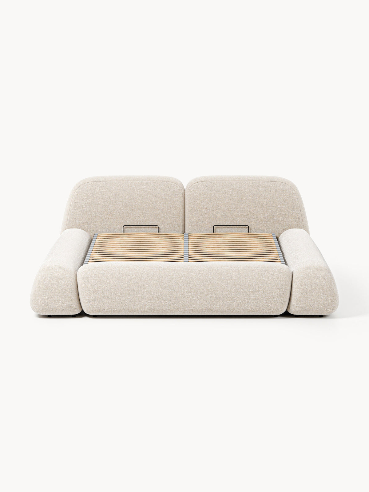 Wolke Upholstered Bouclé Bed with Storage