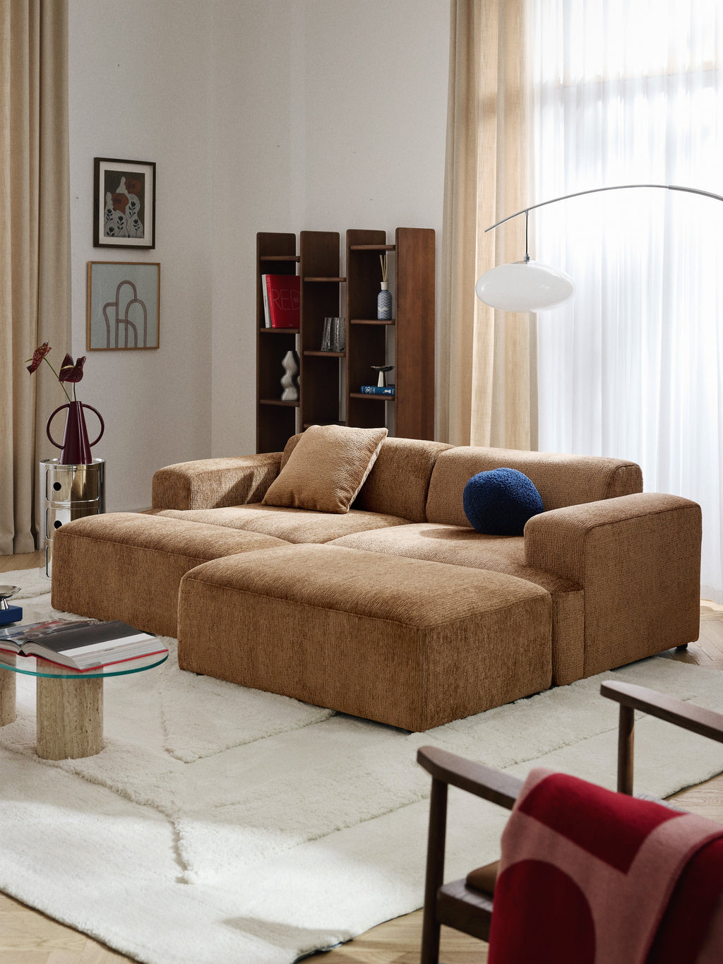 Melva XL Ottoman, W 116 x D 42 cm