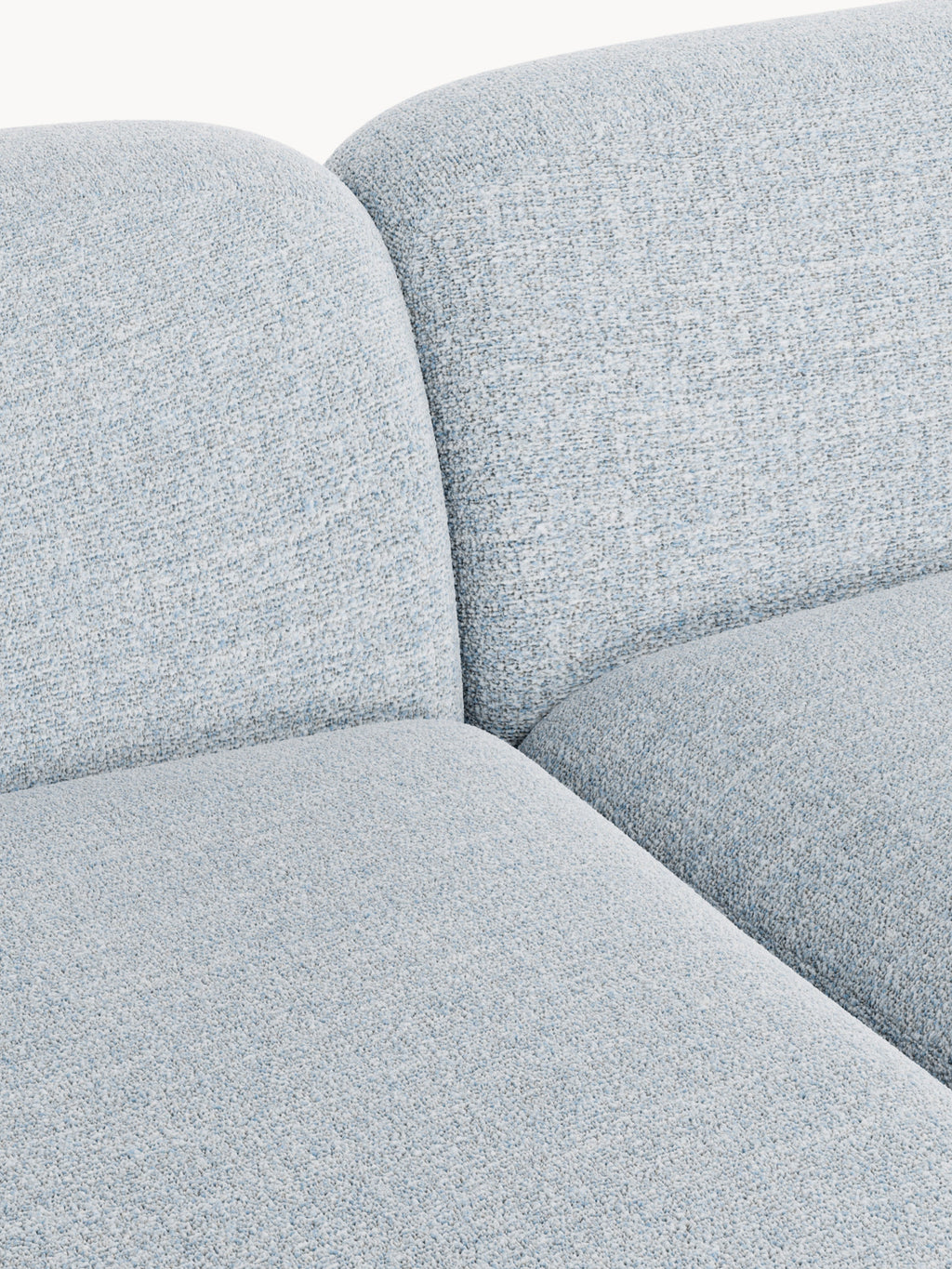 Wolke Modular Bouclé Corner Sofa (3-seater)