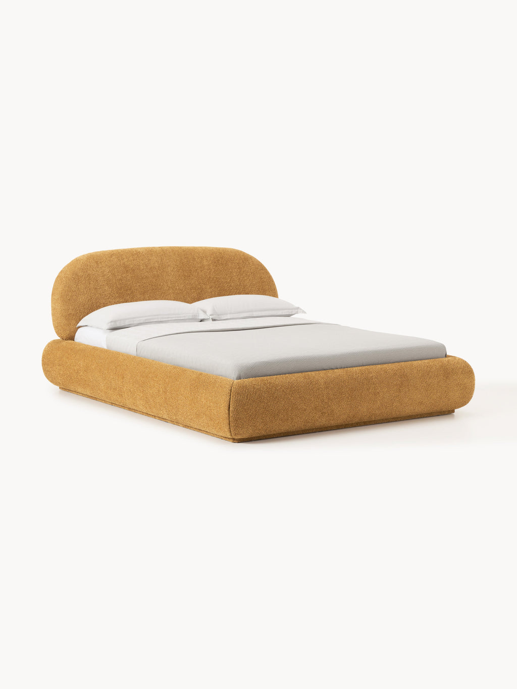 Alba Upholstered Teddy Bouclé Bed