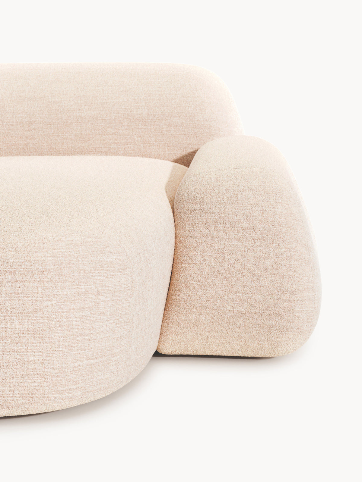 Wolke Modular Bouclé Corner Sofa (3-seater)