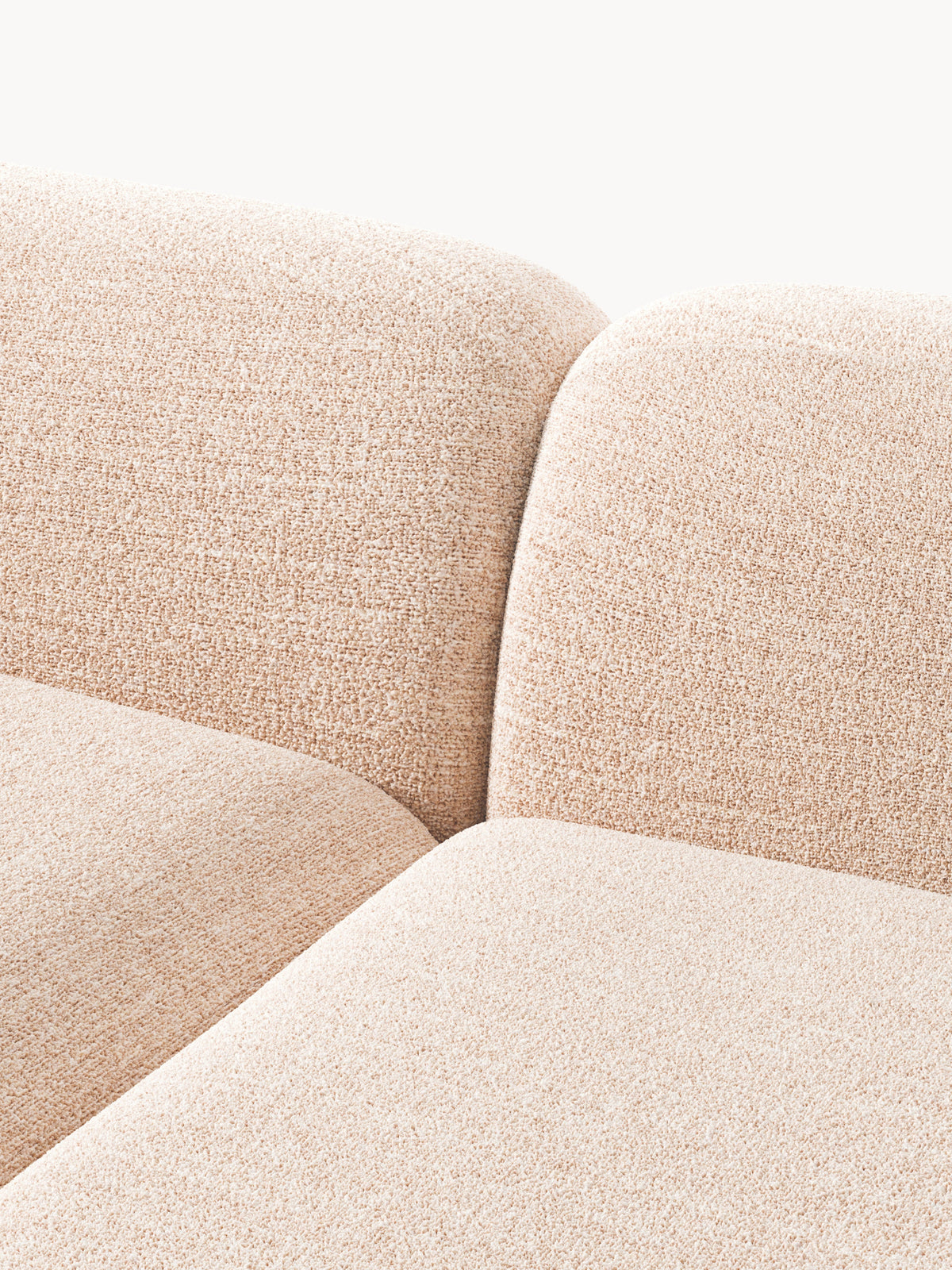 Wolke Modular Bouclé Corner Sofa (3-seater)