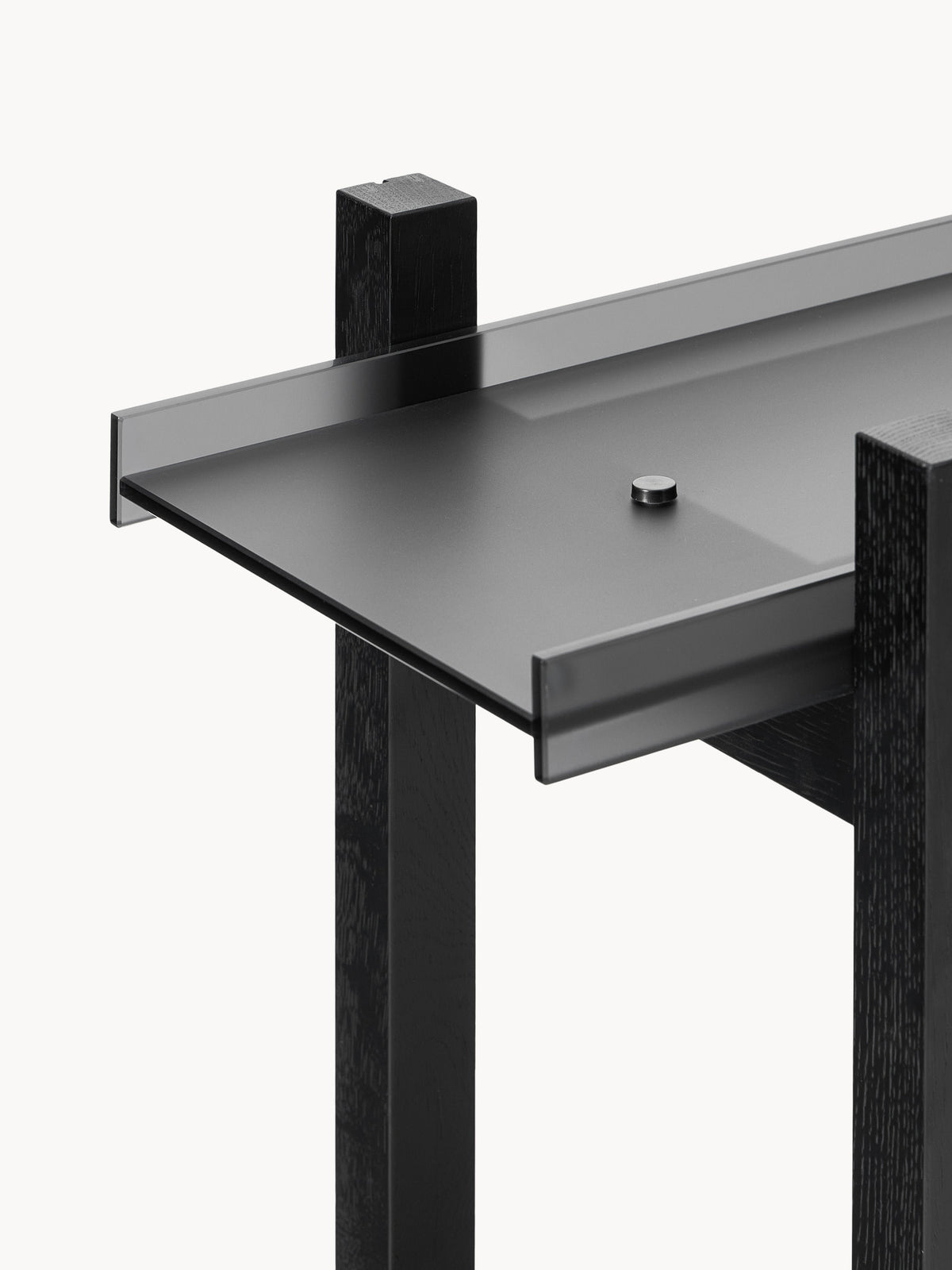 Alex Oak Shelving Unit with Glass Shelves