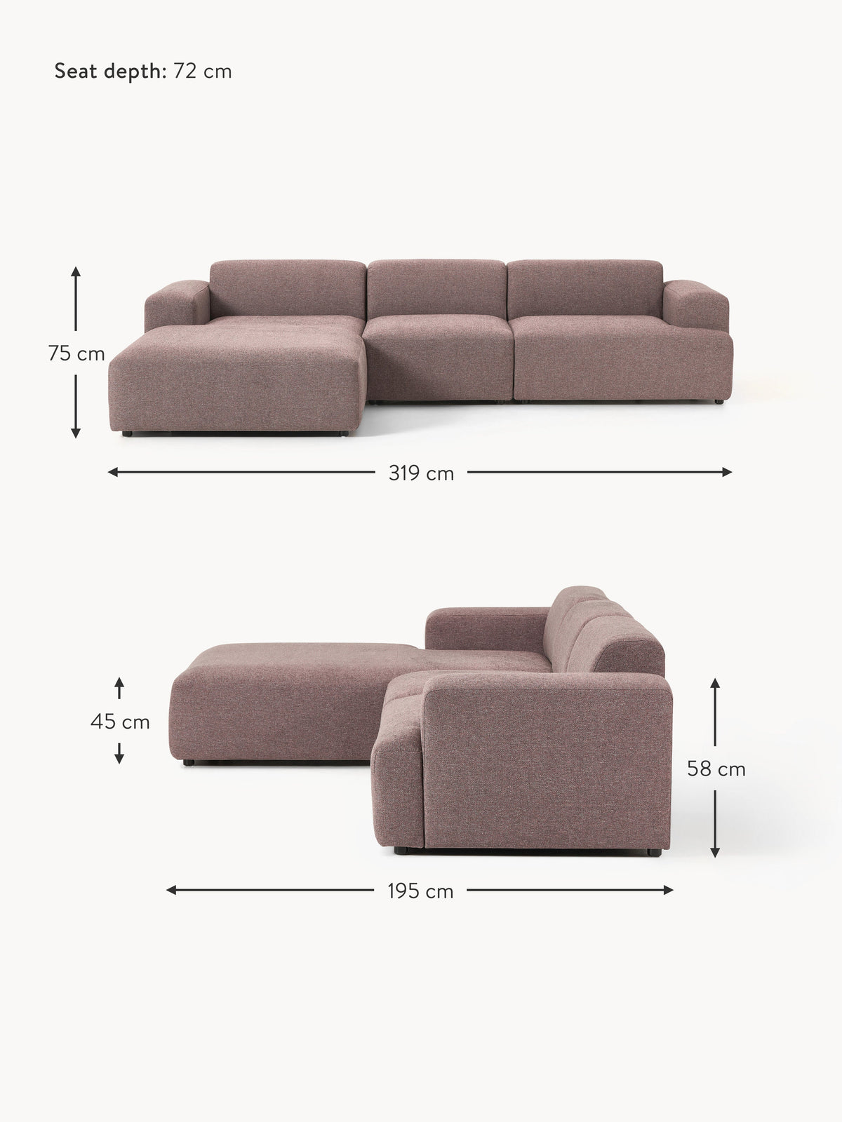 Melva Corner Sofa (4-seater)